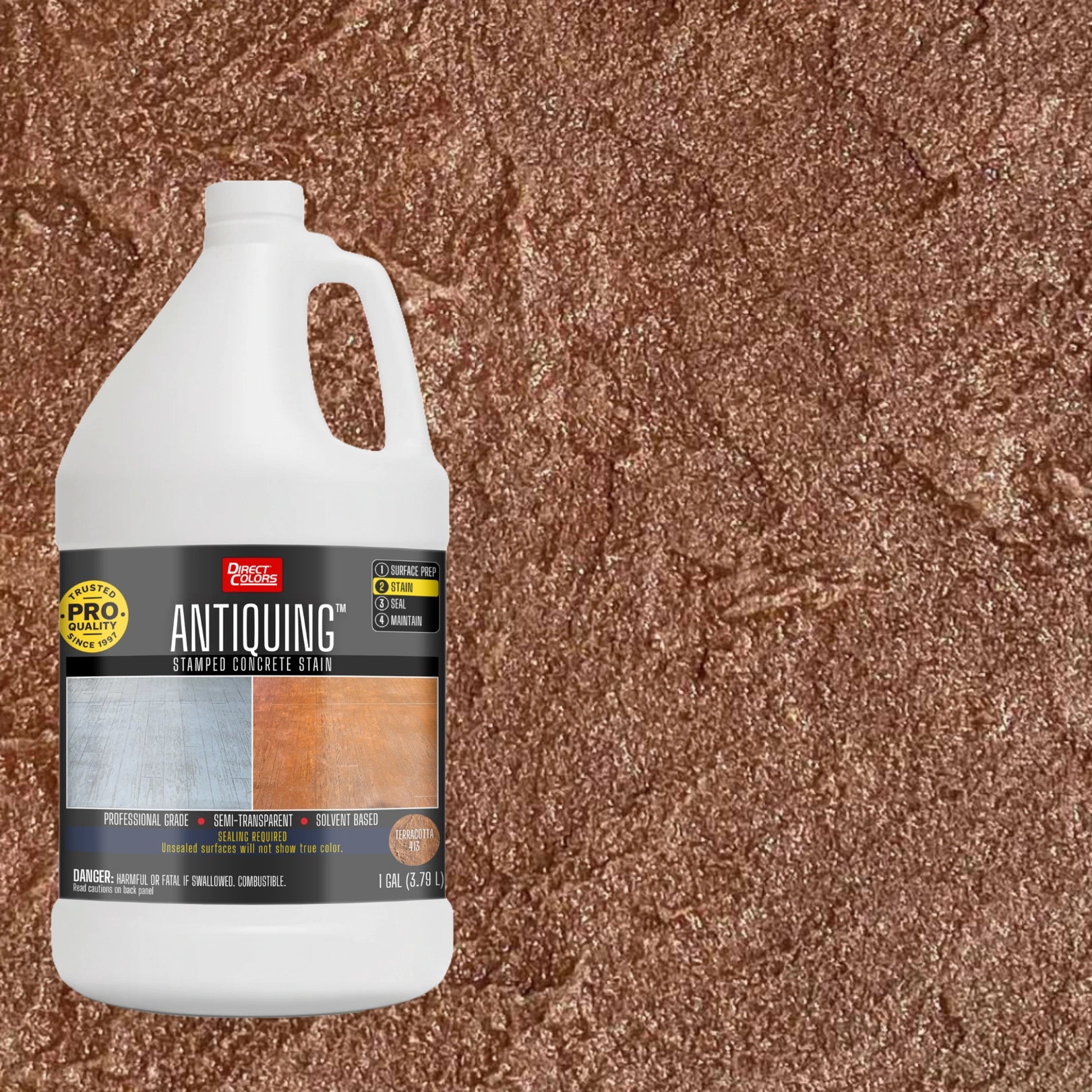 Antiquing™ Stamped Concrete Stain