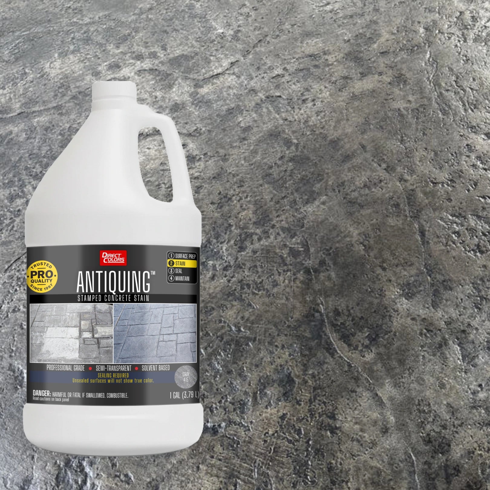 Antiquing™ Stamped Concrete Stain