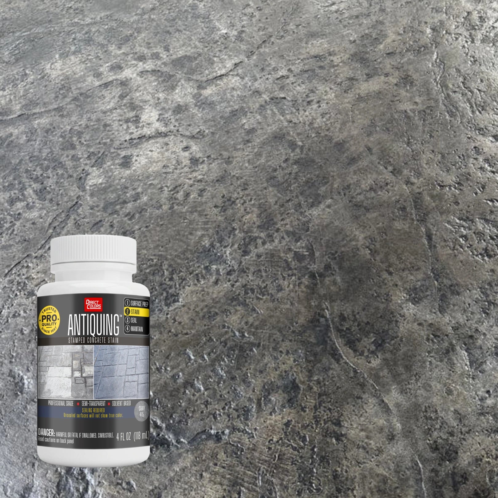 Antiquing™ Stamped Concrete Stain