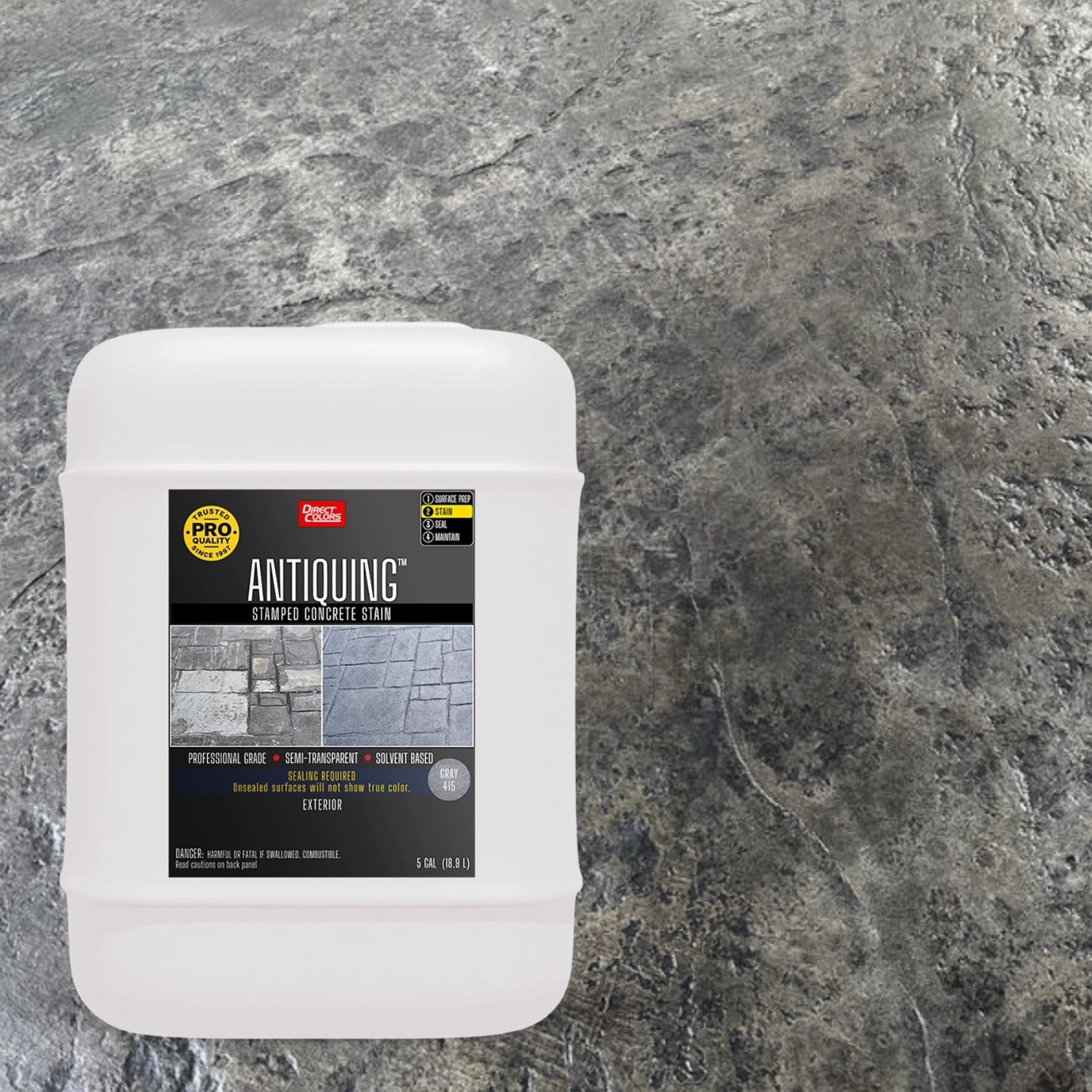 Antiquing™ Stamped Concrete Stain