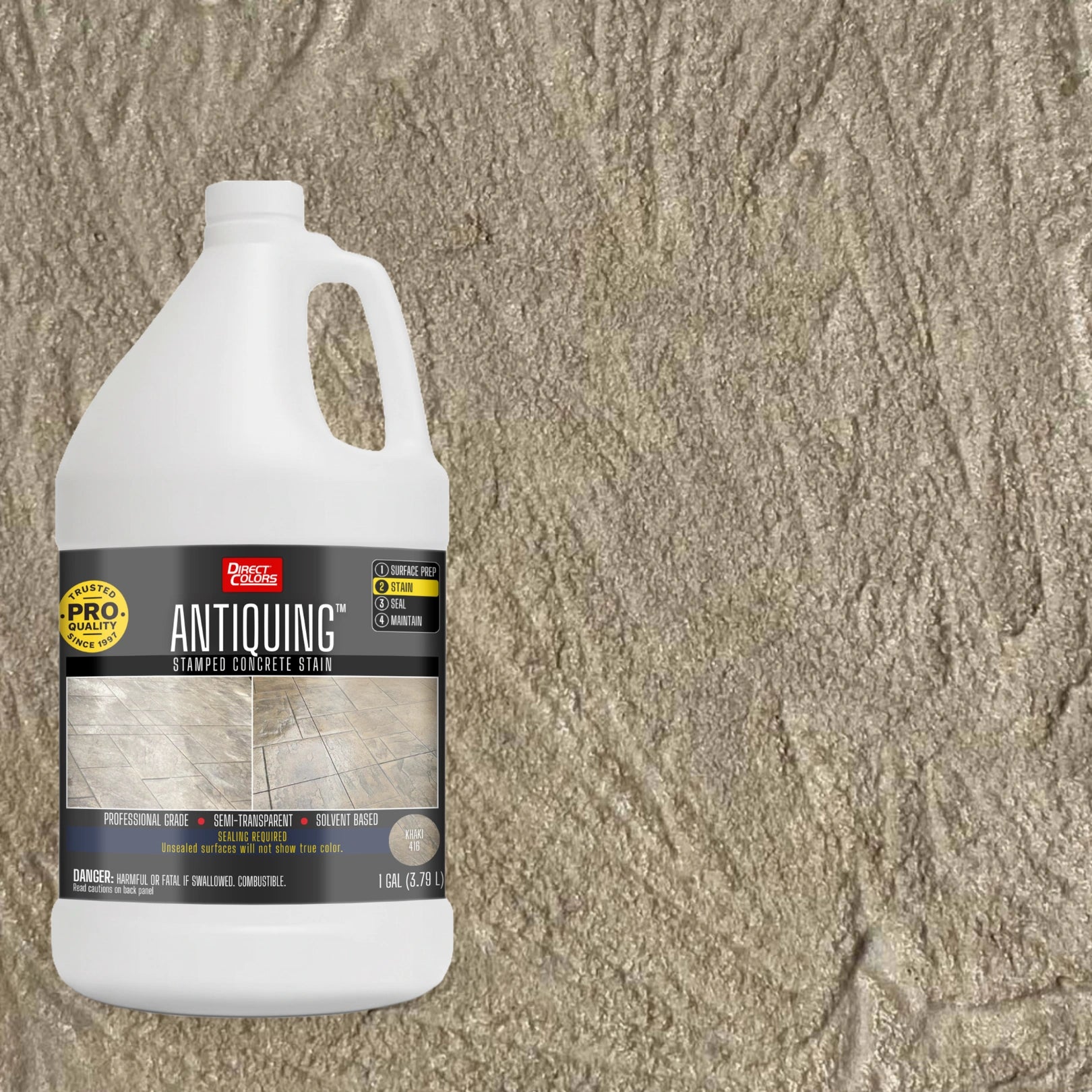 Antiquing™ Stamped Concrete Stain