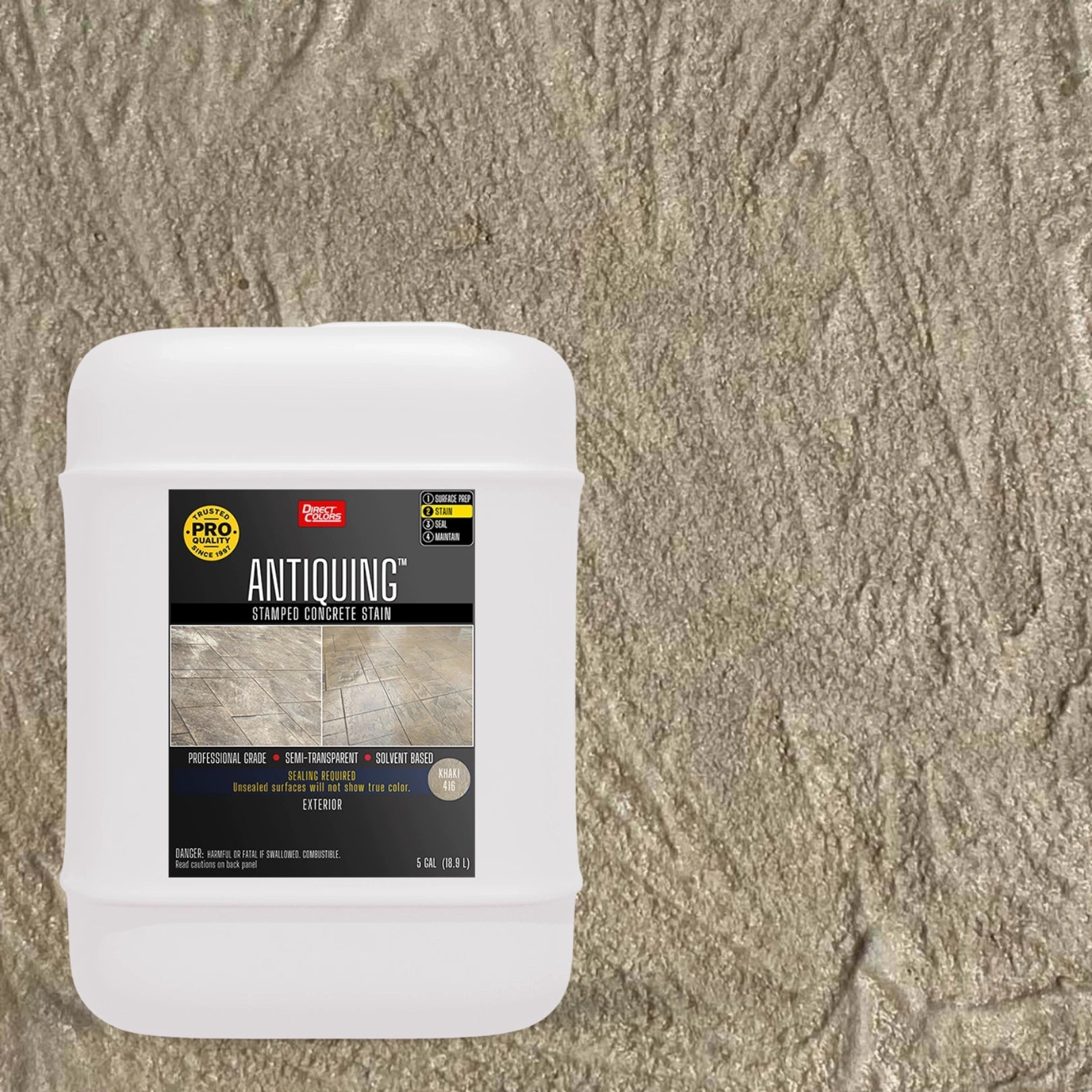 Antiquing™ Stamped Concrete Stain