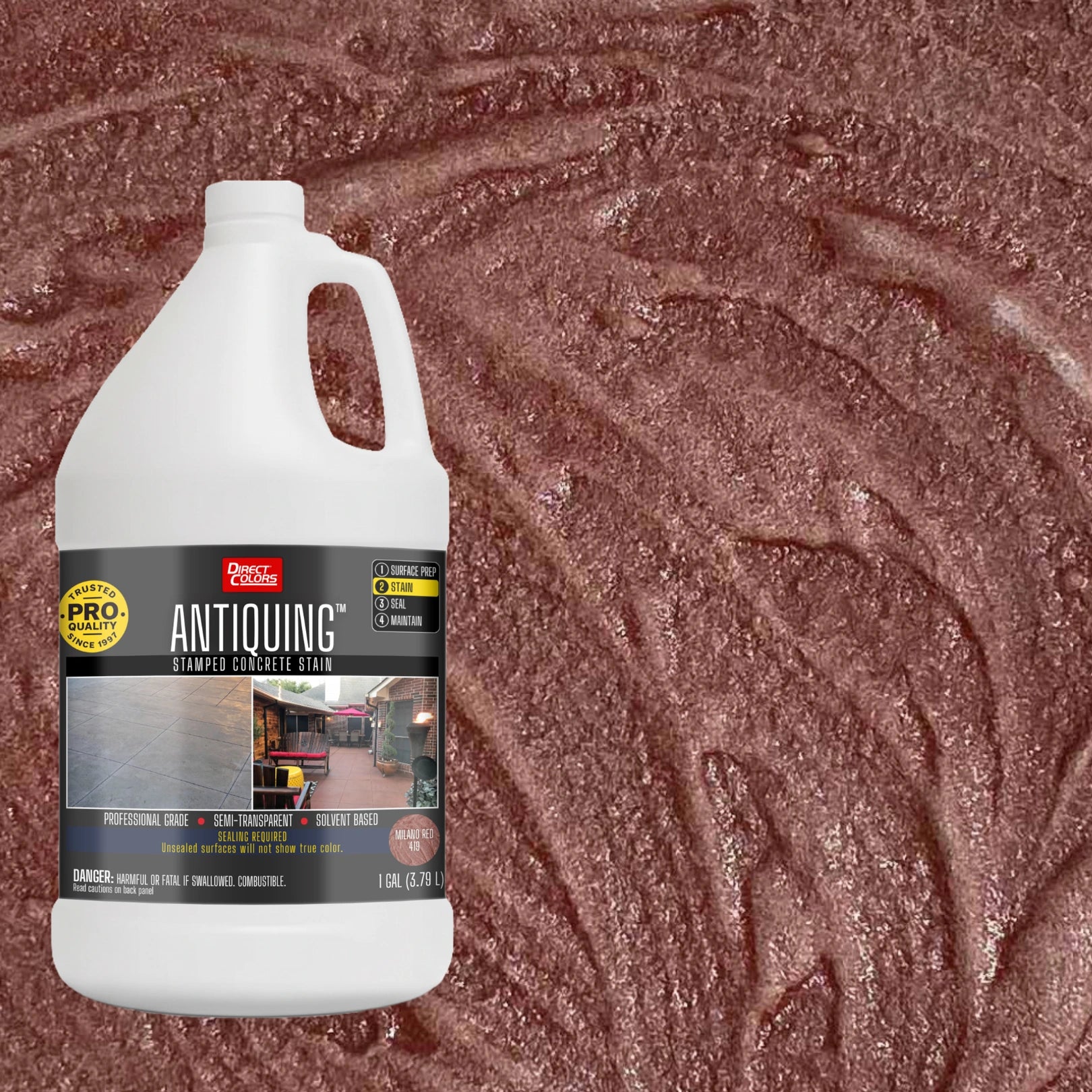 Antiquing™ Stamped Concrete Stain