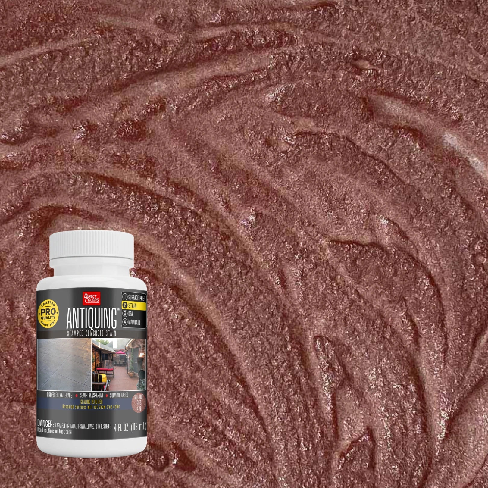 Antiquing™ Stamped Concrete Stain