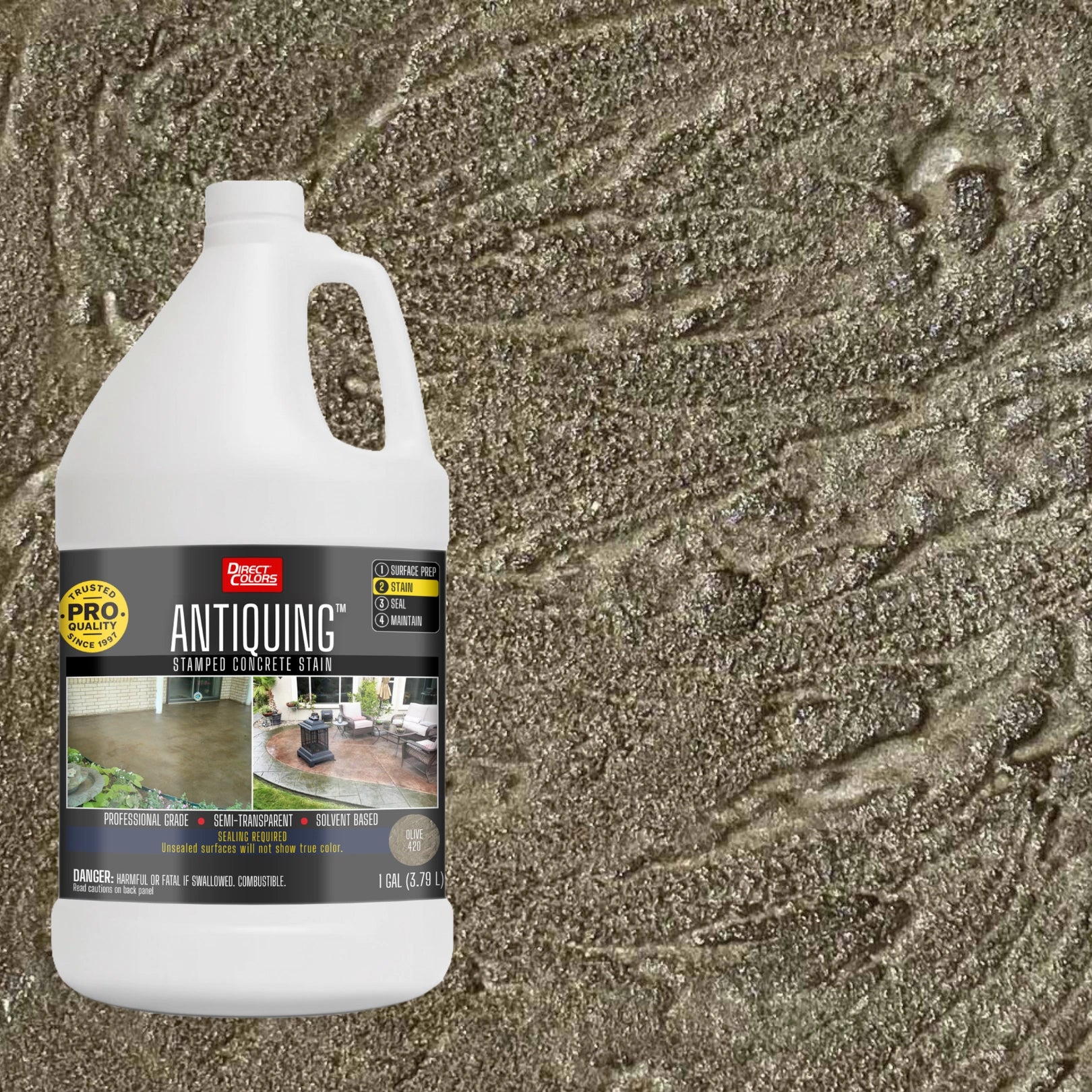 Antiquing™ Stamped Concrete Stain