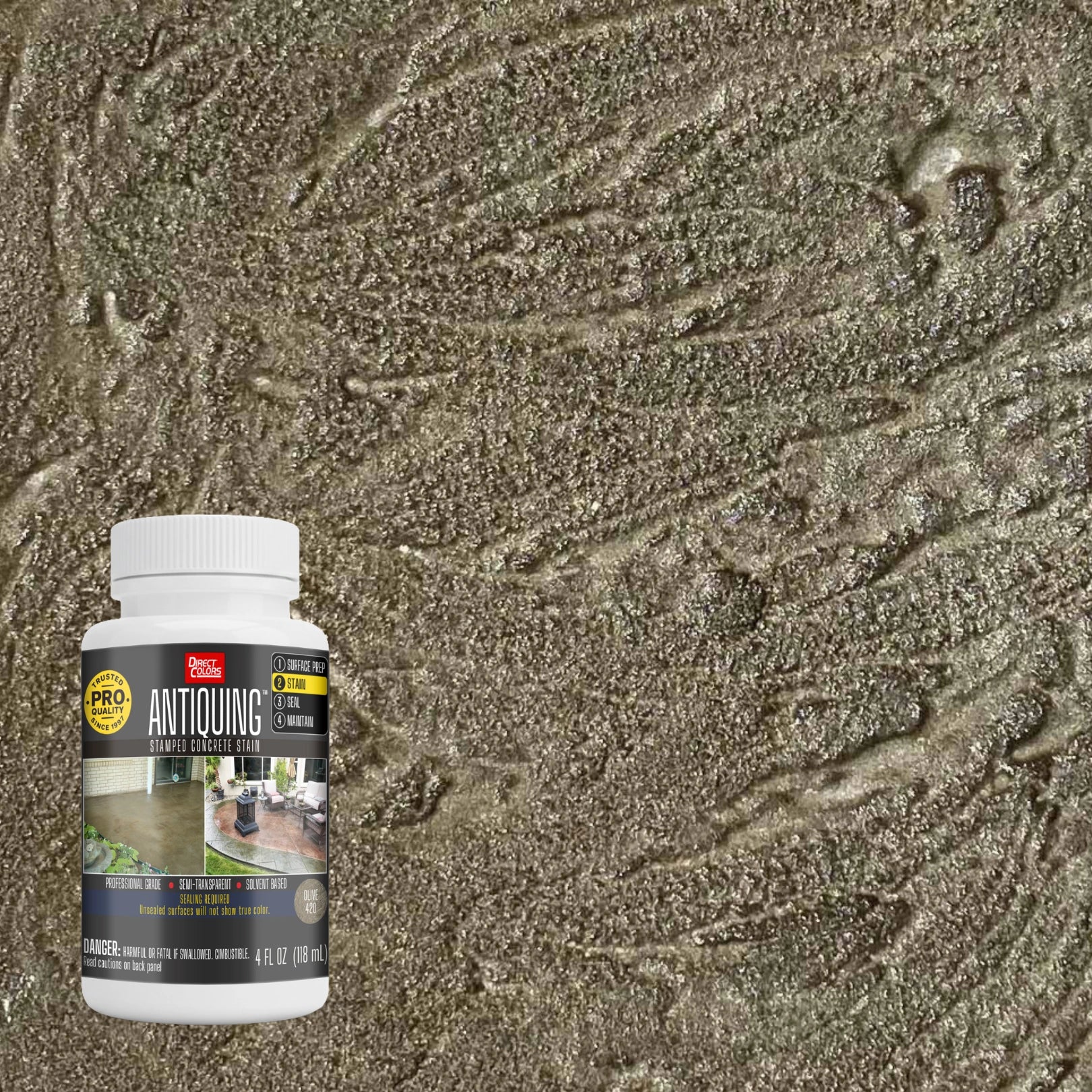 Antiquing™ Stamped Concrete Stain