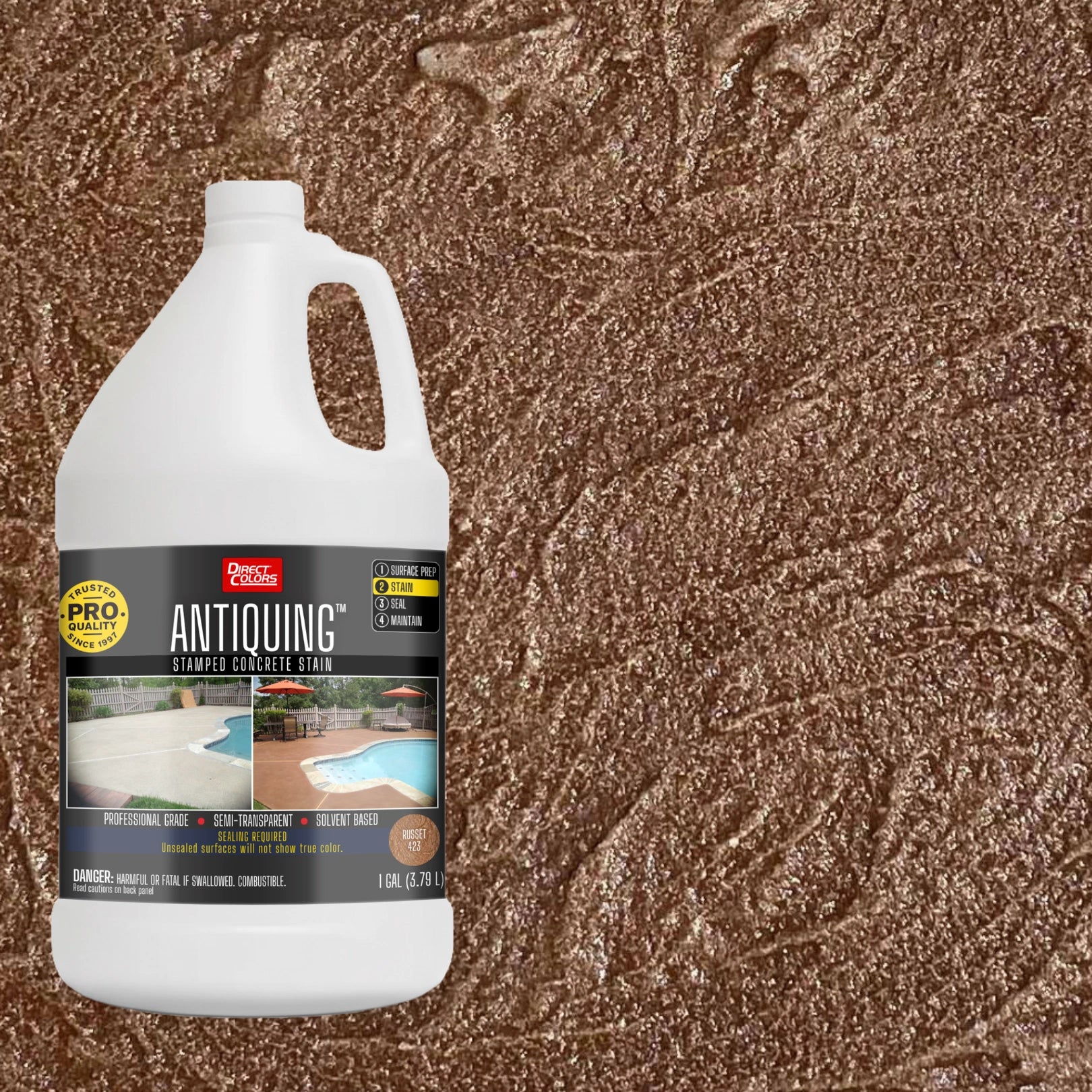 Antiquing™ Stamped Concrete Stain