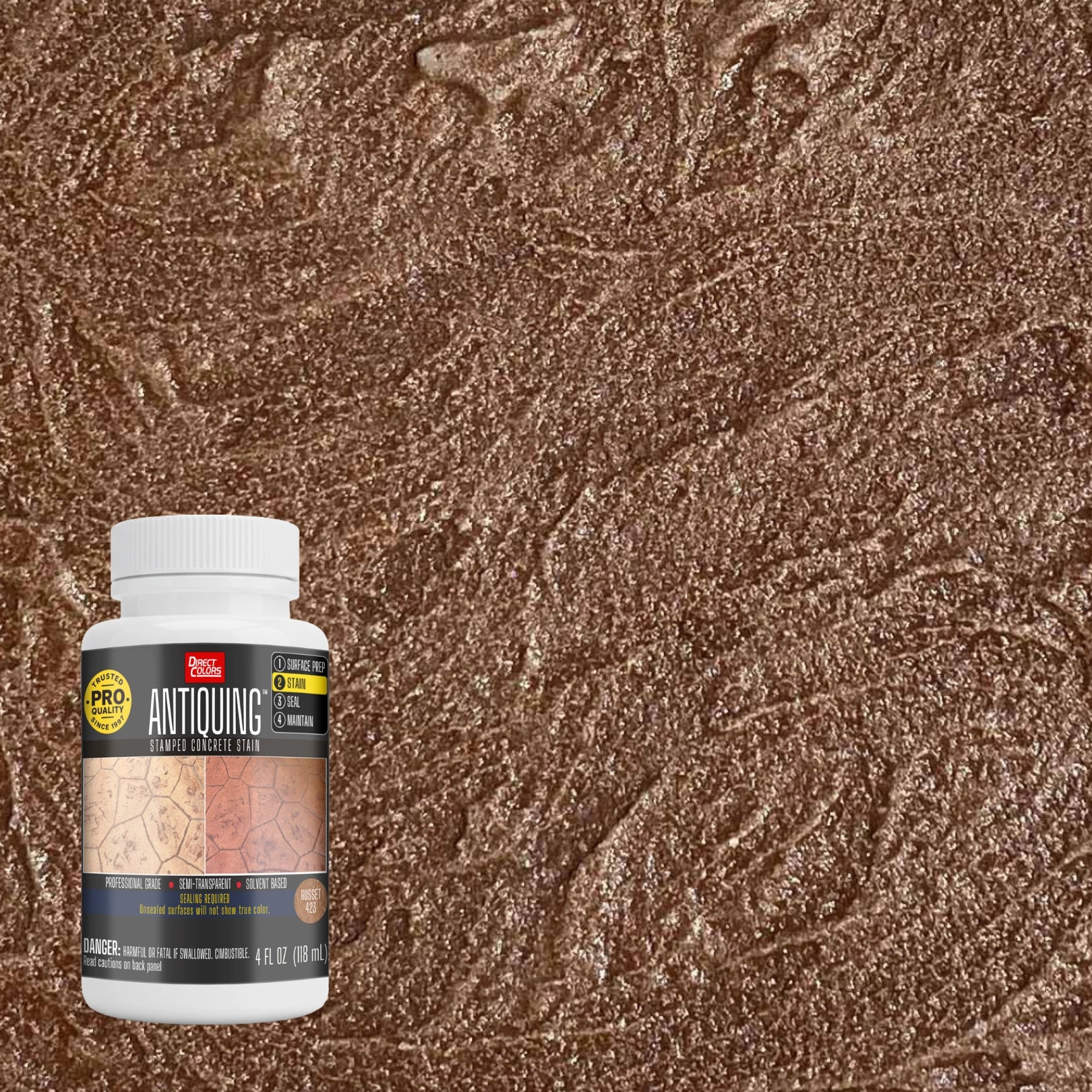 Antiquing™ Stamped Concrete Stain