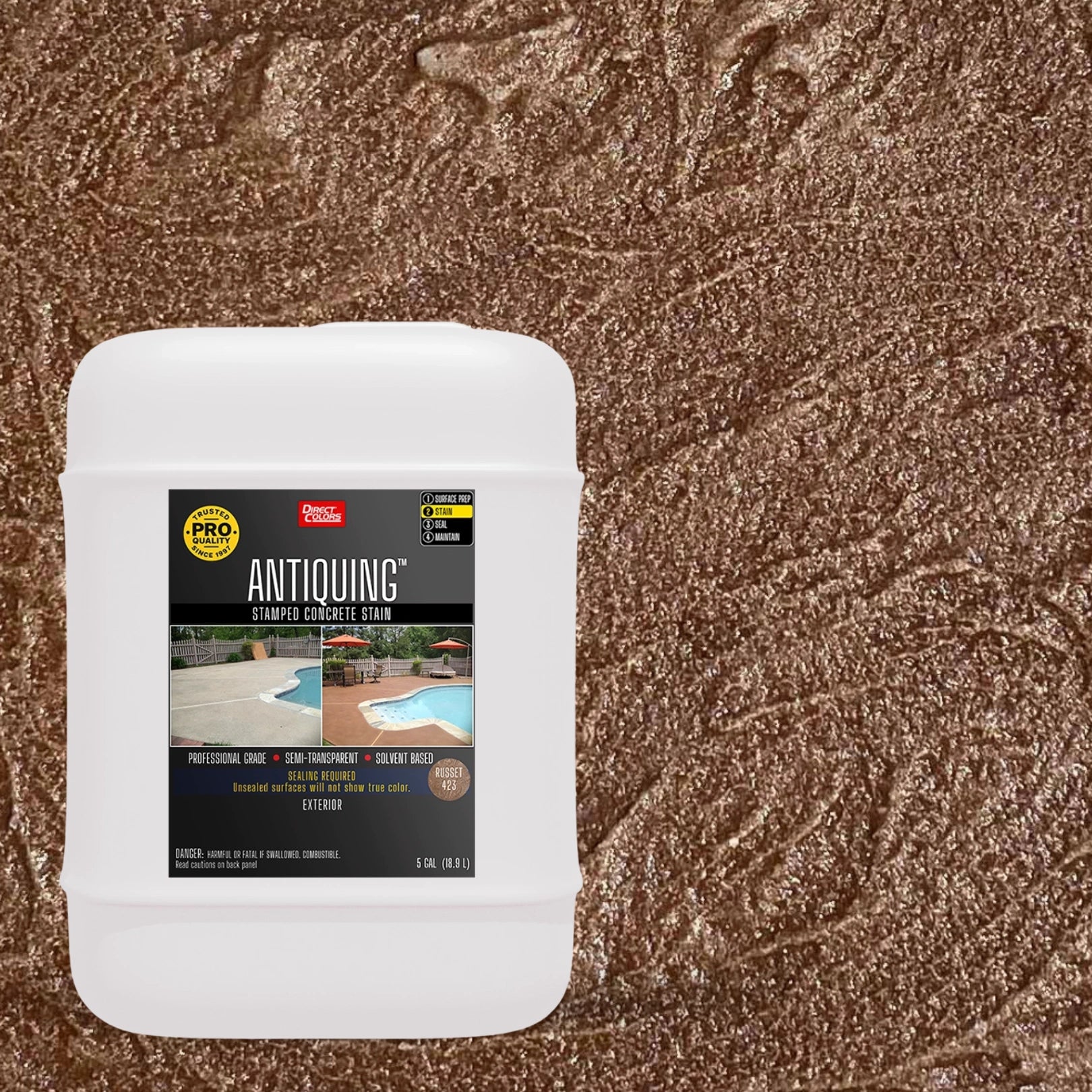 Antiquing™ Stamped Concrete Stain