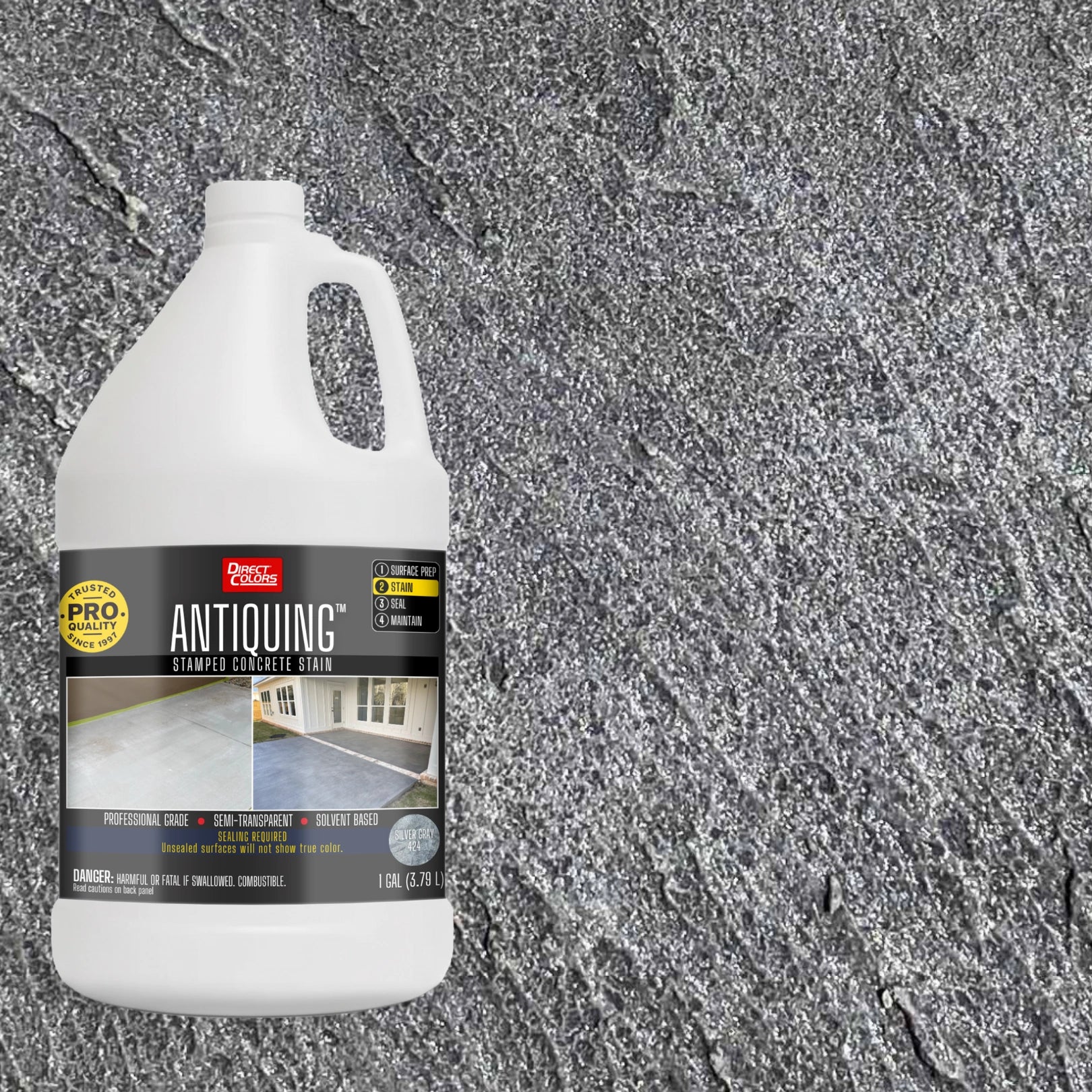 Antiquing™ Stamped Concrete Stain