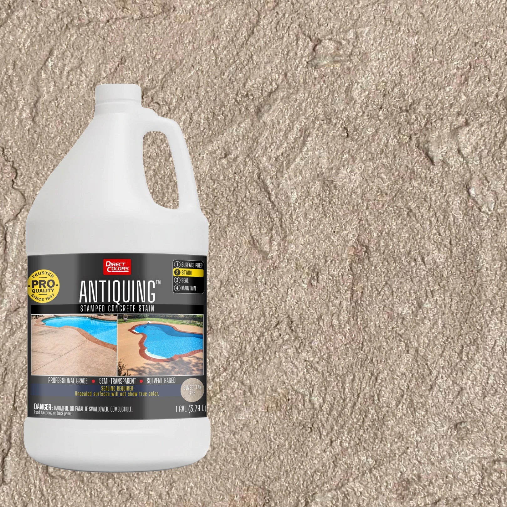 Antiquing™ Stamped Concrete Stain