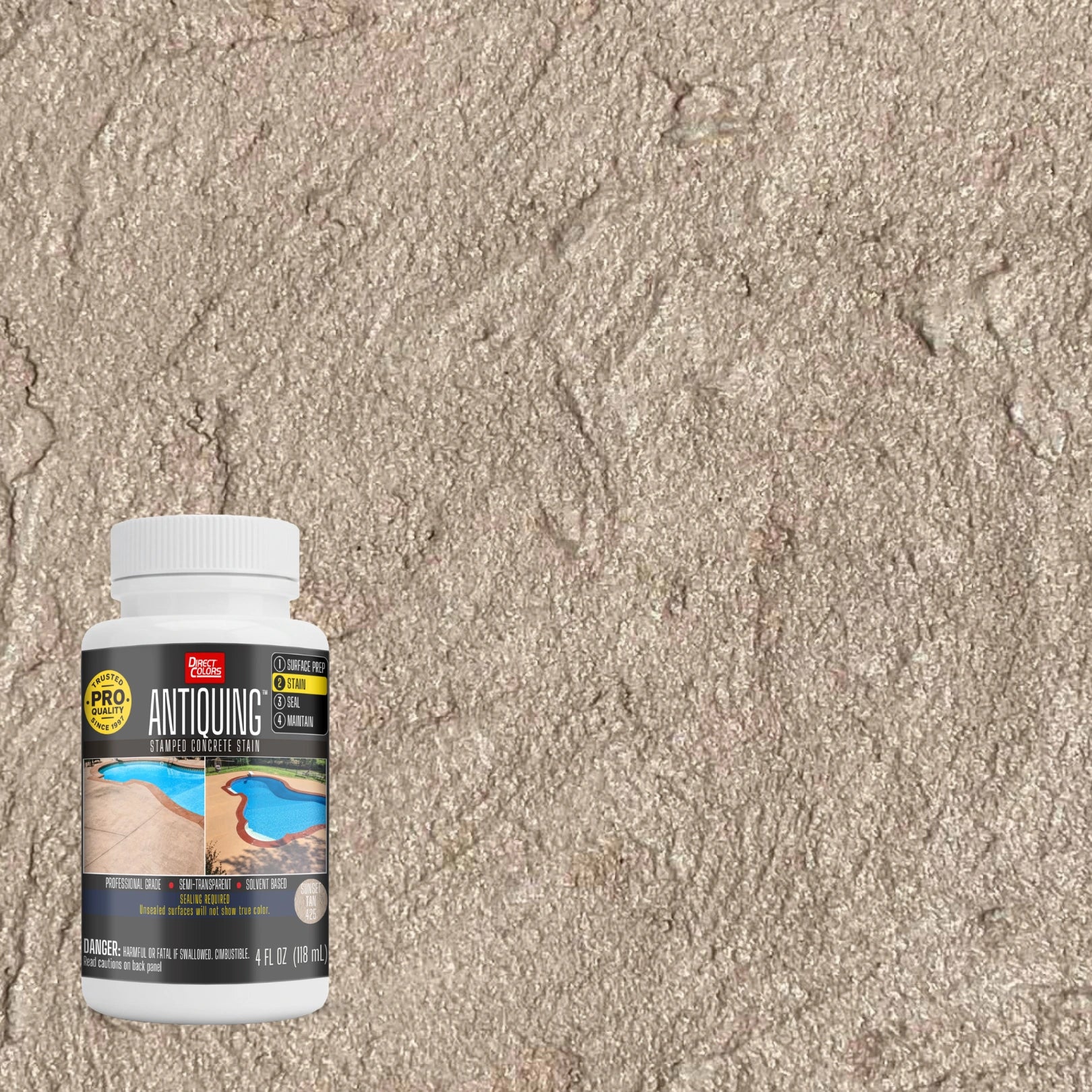 Antiquing™ Stamped Concrete Stain