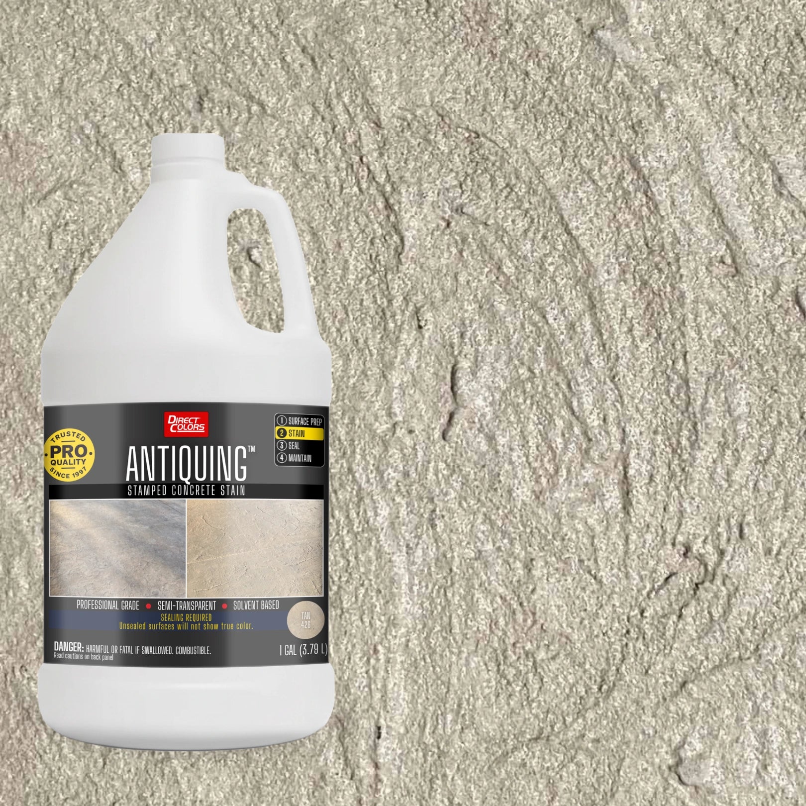 Antiquing™ Stamped Concrete Stain