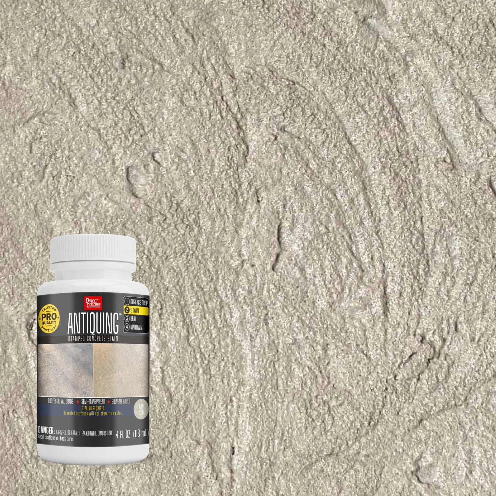 Antiquing™ Stamped Concrete Stain