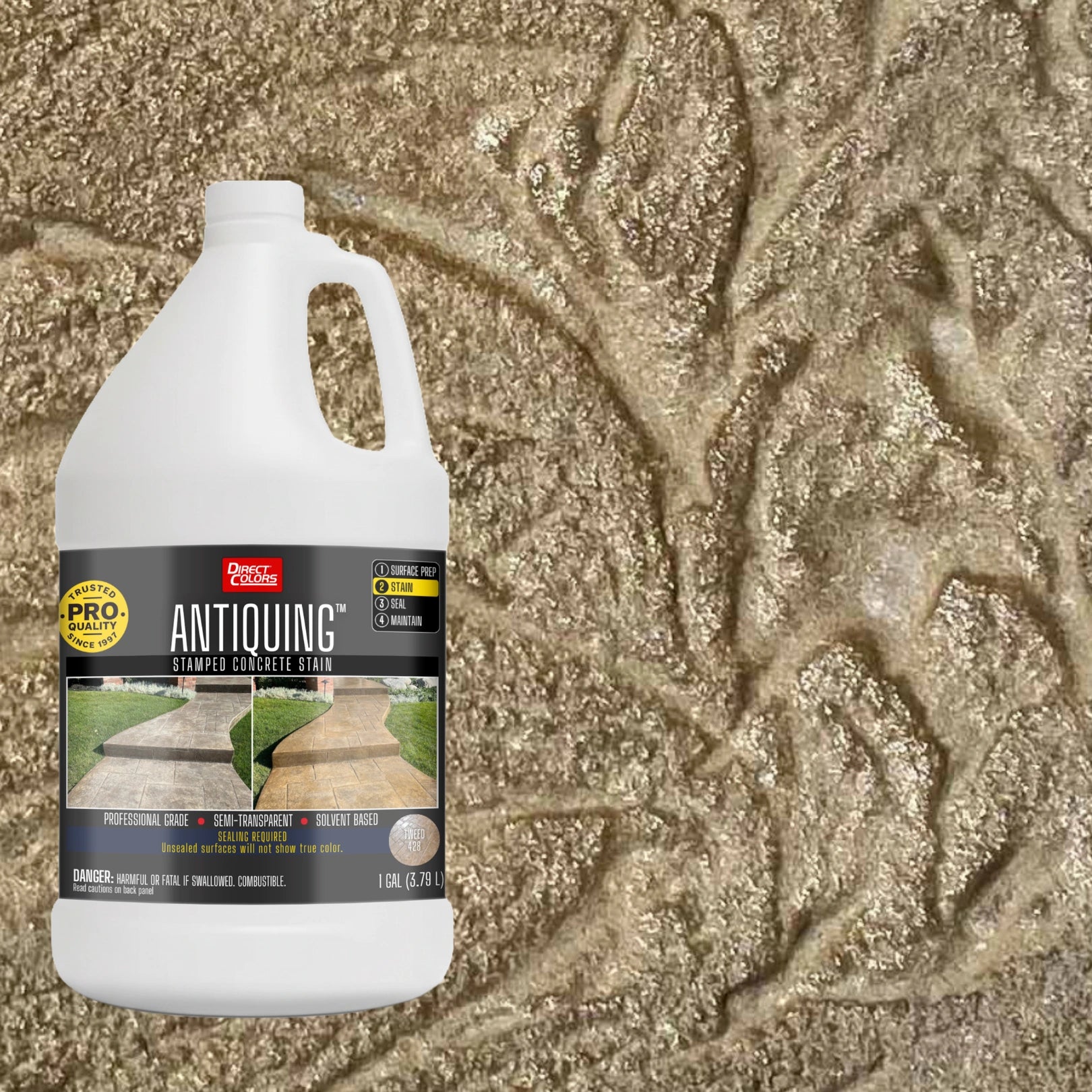Antiquing™ Stamped Concrete Stain
