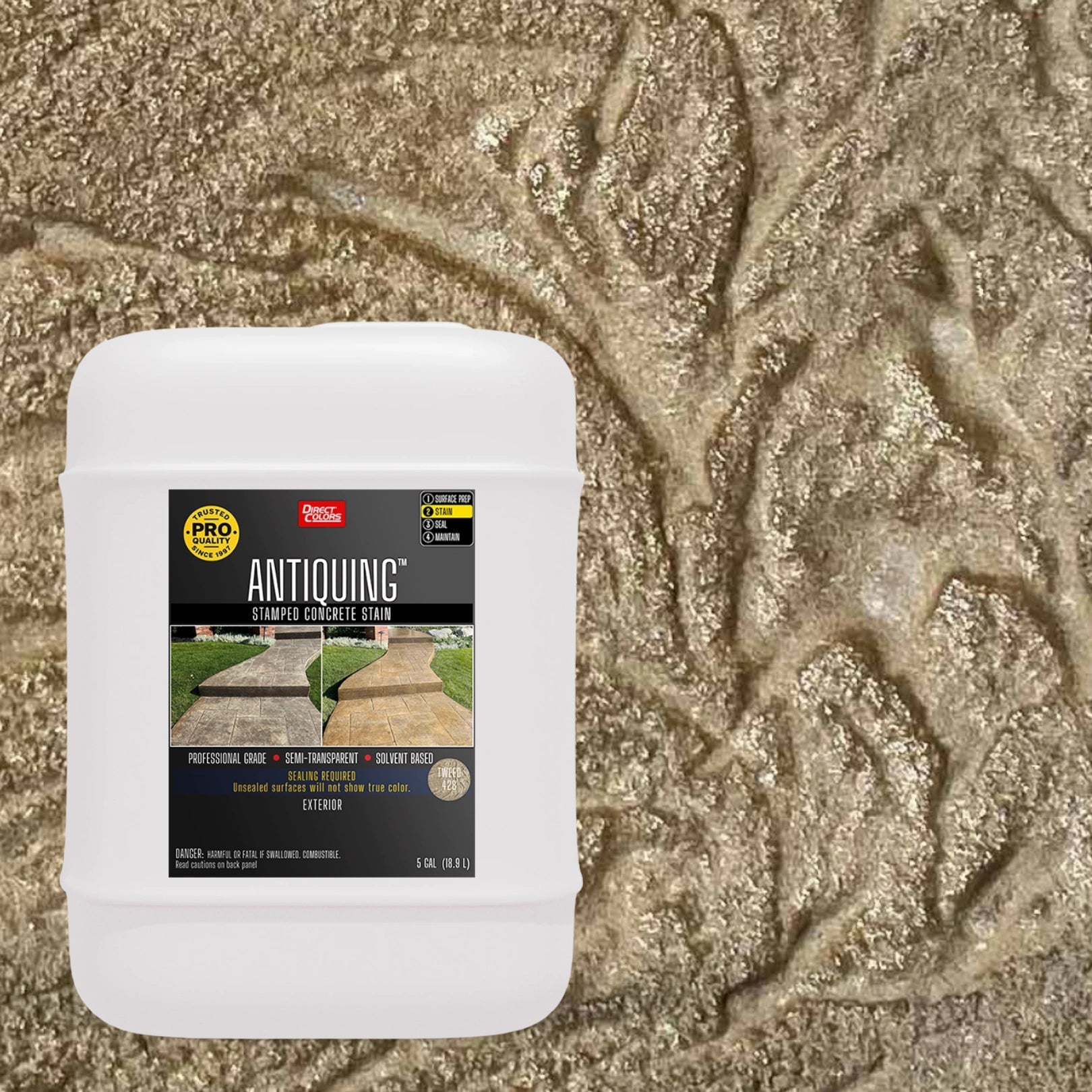 Antiquing™ Stamped Concrete Stain
