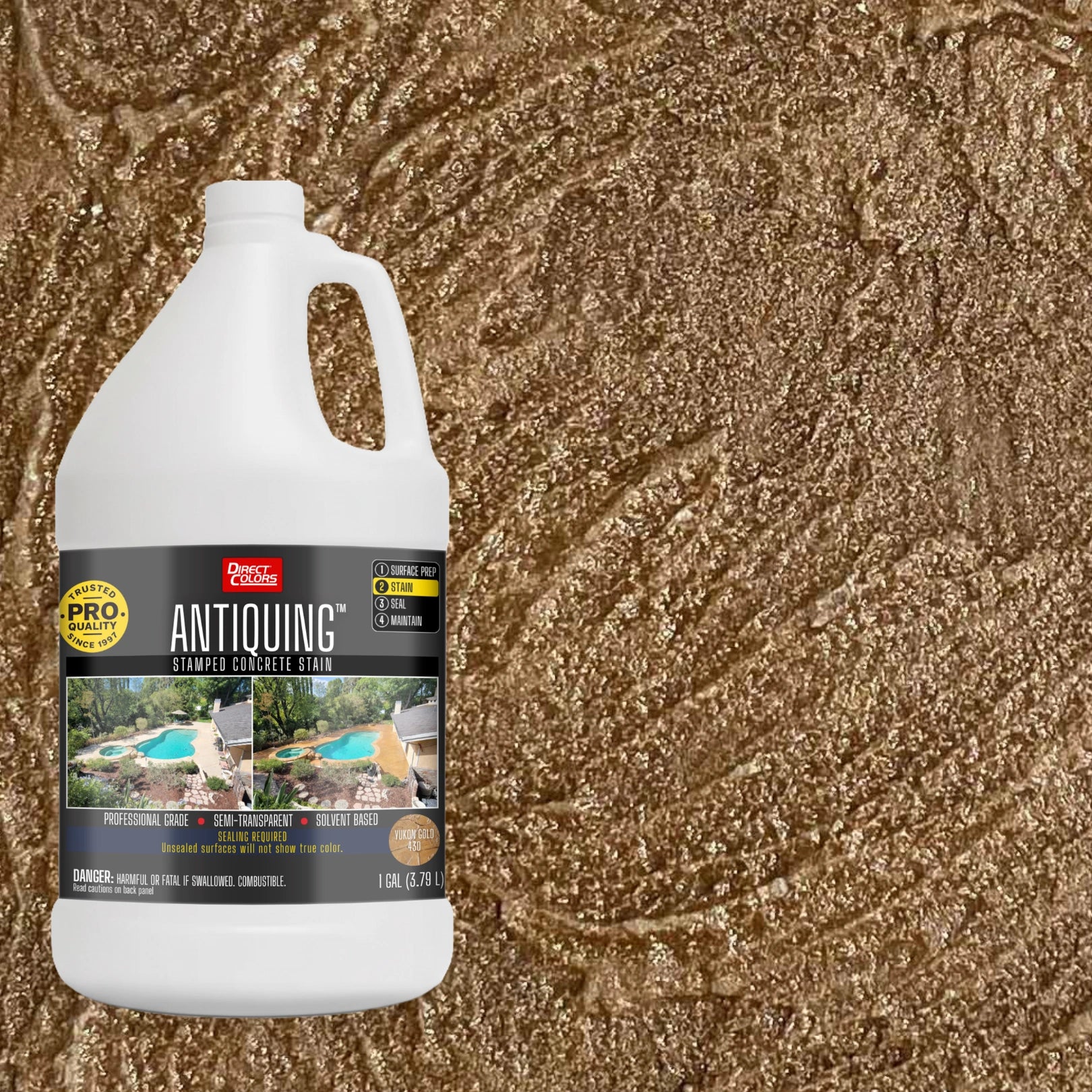 Antiquing™ Stamped Concrete Stain