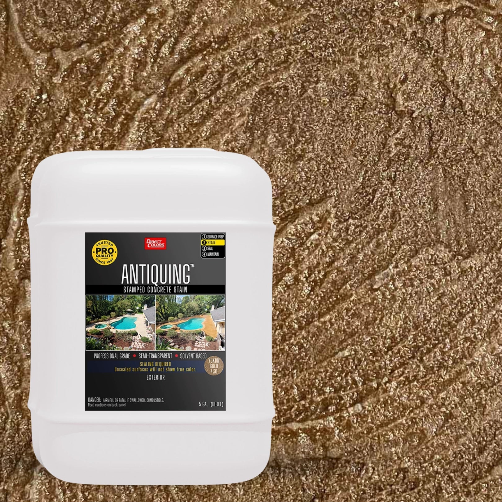 Antiquing™ Stamped Concrete Stain