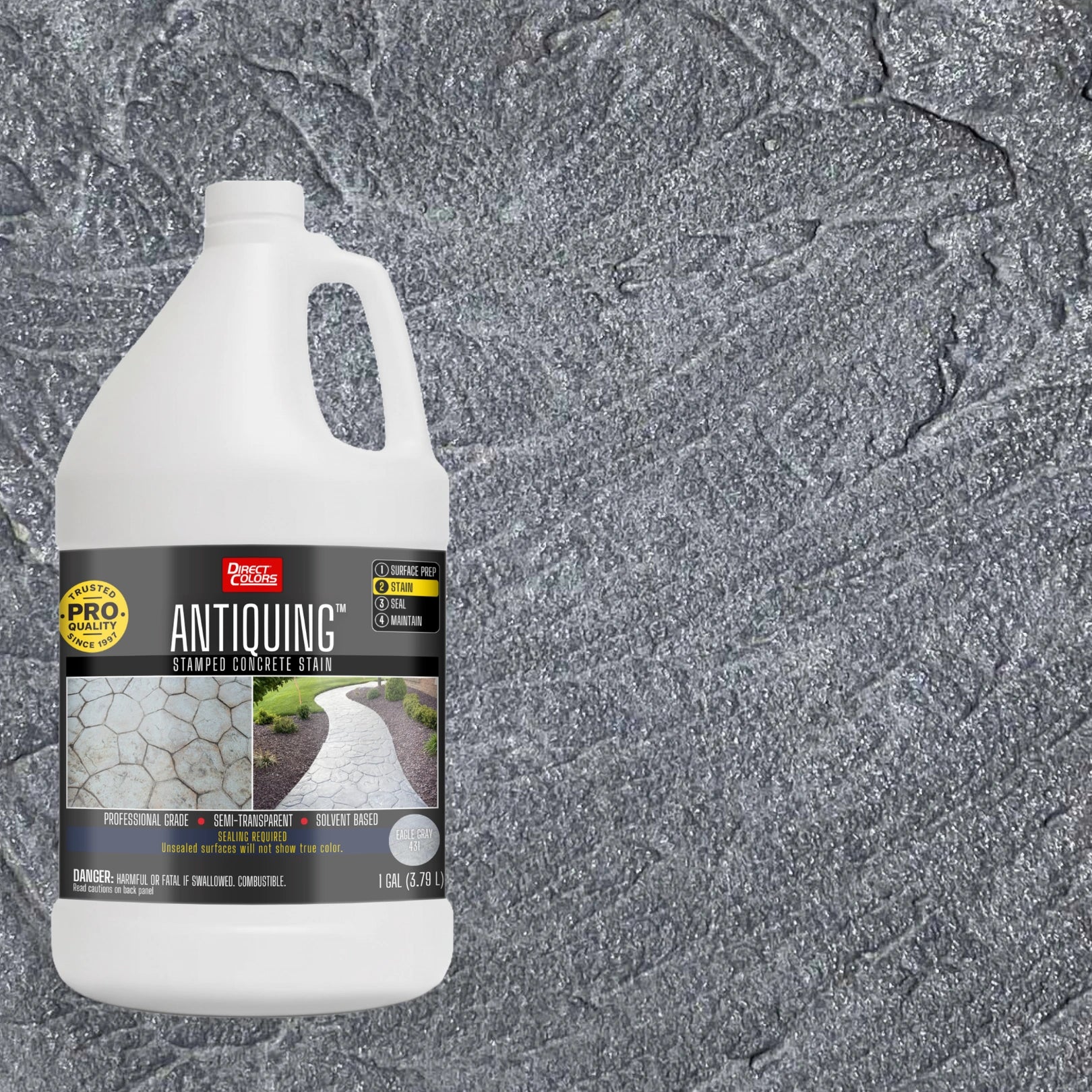 Antiquing™ Stamped Concrete Stain