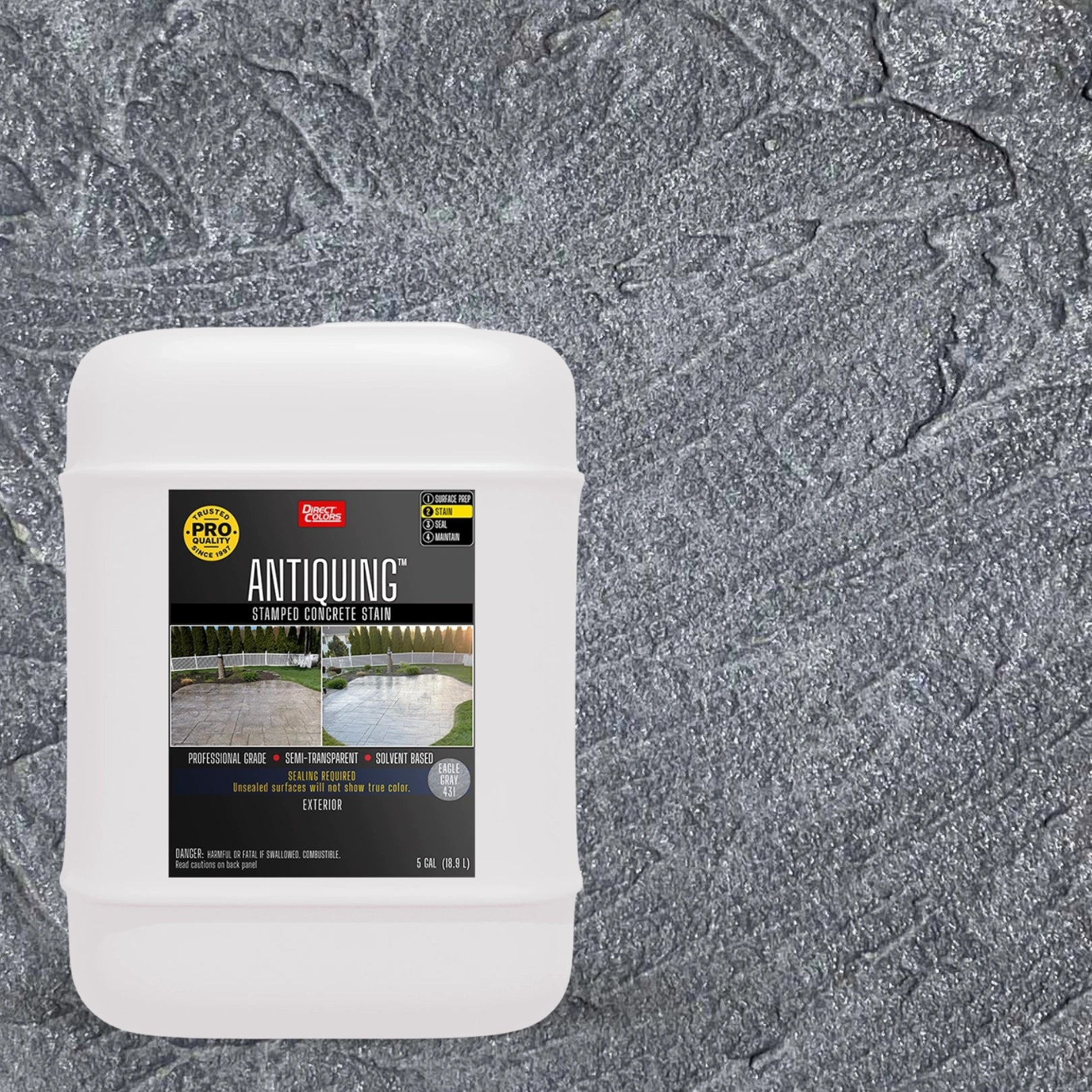 Antiquing™ Stamped Concrete Stain