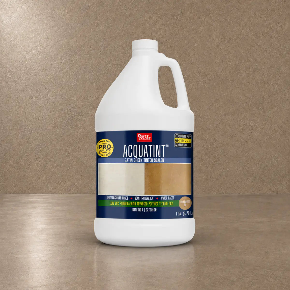 1 gallon of AcquaTint™ PRO Colored Sealer in 511 Driftwood