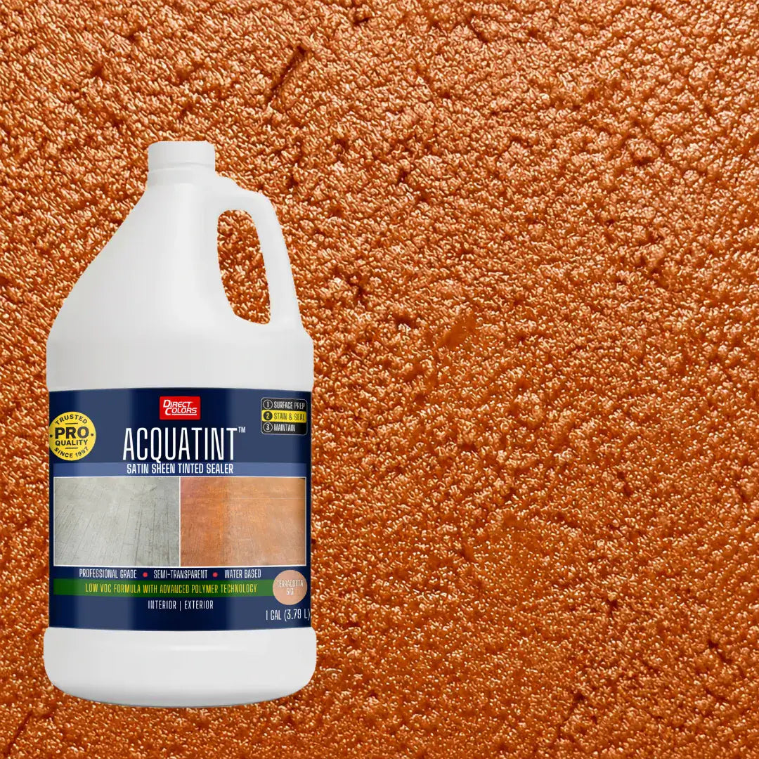 1 gallon of AcquaTint™ PRO Colored Sealer in 513 Terracotta