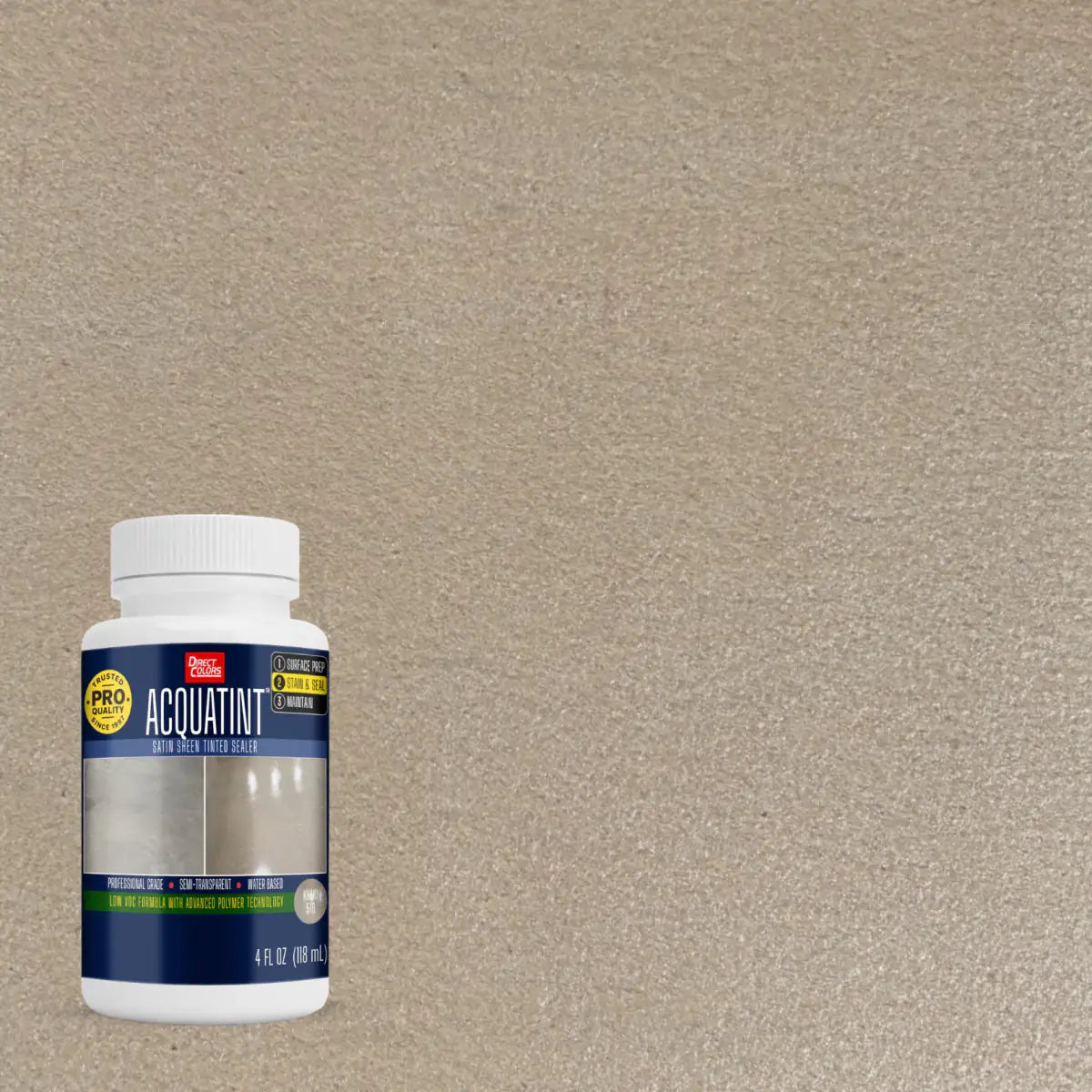 4 ounces of AcquaTint™ PRO Colored Sealer in 516 Khaki