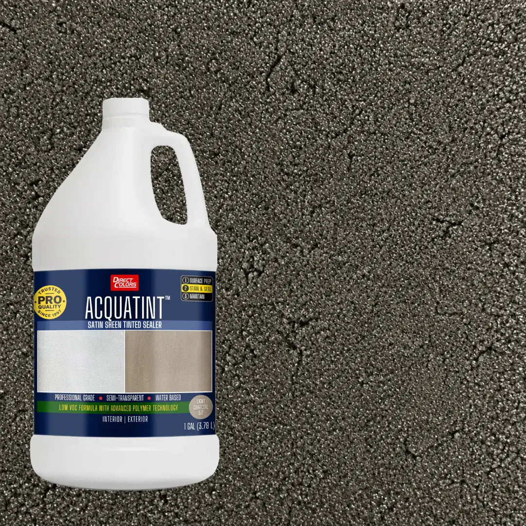 1 gallon of AcquaTint™ PRO Colored Sealer in 517 Light Charcoal