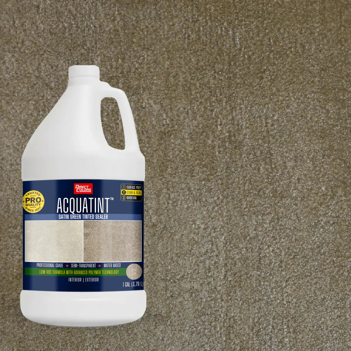 1 gallon of AcquaTint™ PRO Colored Sealer in 520 Olive