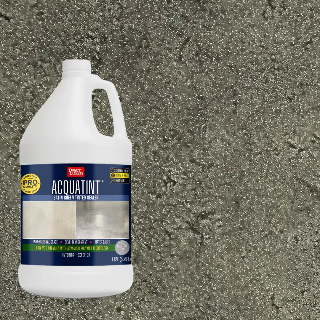 1 gallon of AcquaTint™ PRO Colored Sealer in 524 Silver Gray