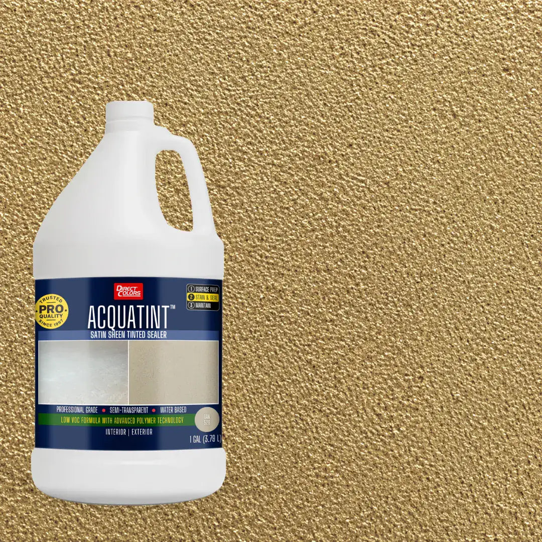 1 gallon of AcquaTint™ PRO Colored Sealer in 526 Tan