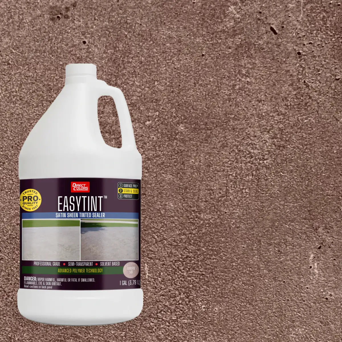 1 gallon of EasyTint™ Tinted Concrete Sealer in 501 Auburn