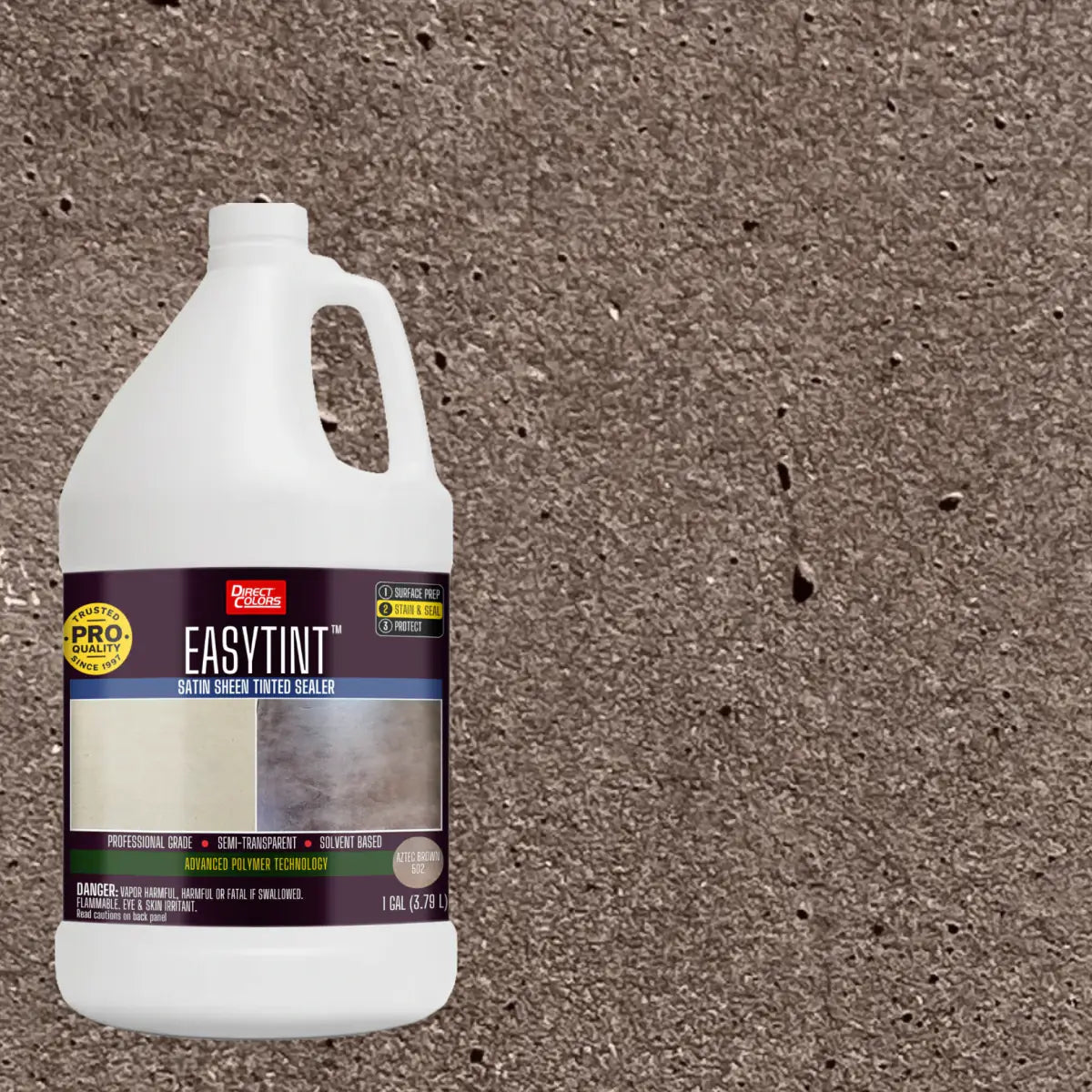 1 gallon of EasyTint™ Tinted Concrete Sealer in 502 Aztec Brown