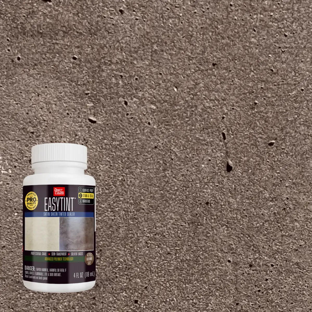 4 ounces of EasyTint™ Tinted Concrete Sealer in 502 Aztec Brown
