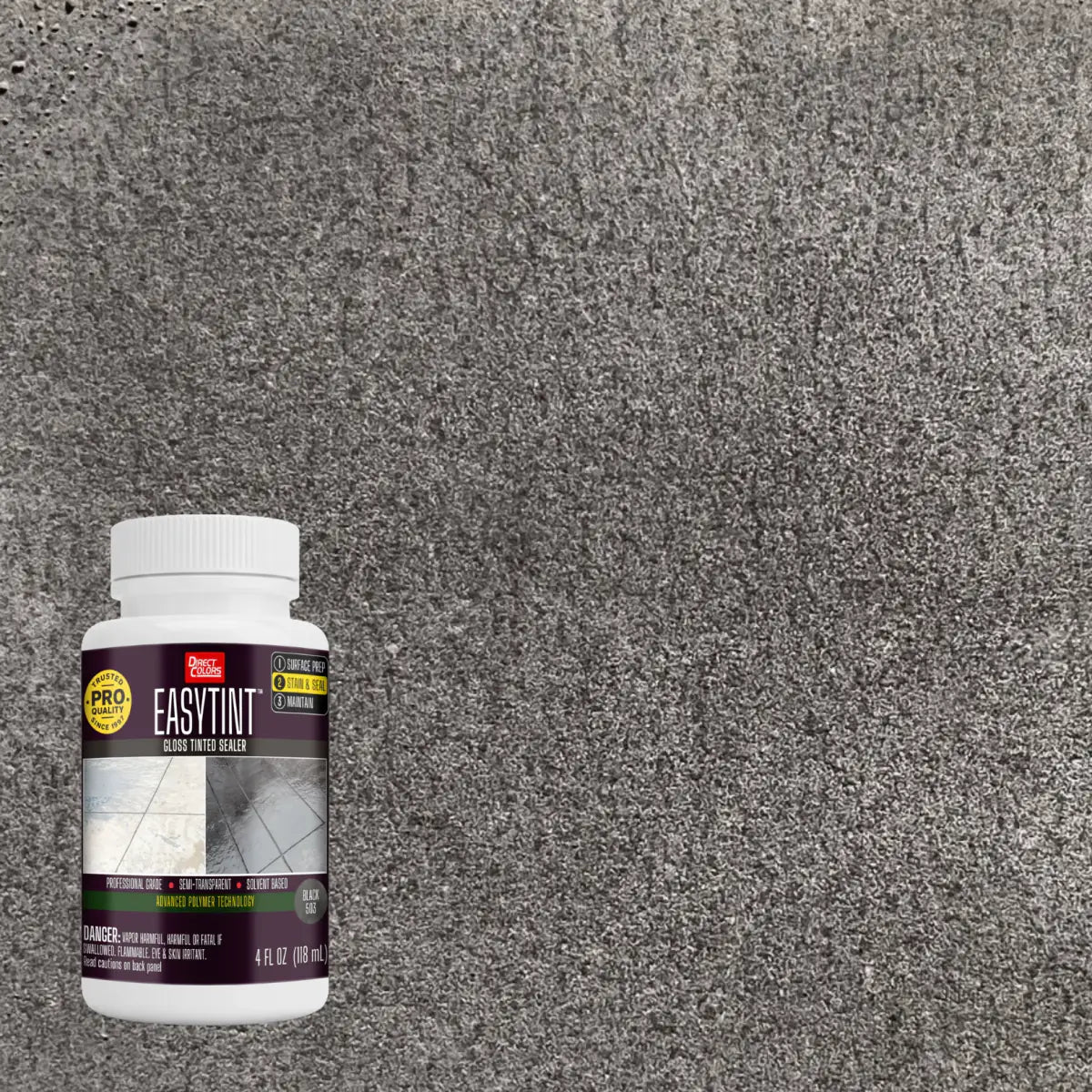 4 ounces of EasyTint™ Tinted Concrete Sealer in 503 Black