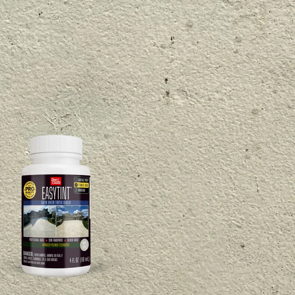 4 ounces of EasyTint™ Tinted Concrete Sealer in 504 Buff
