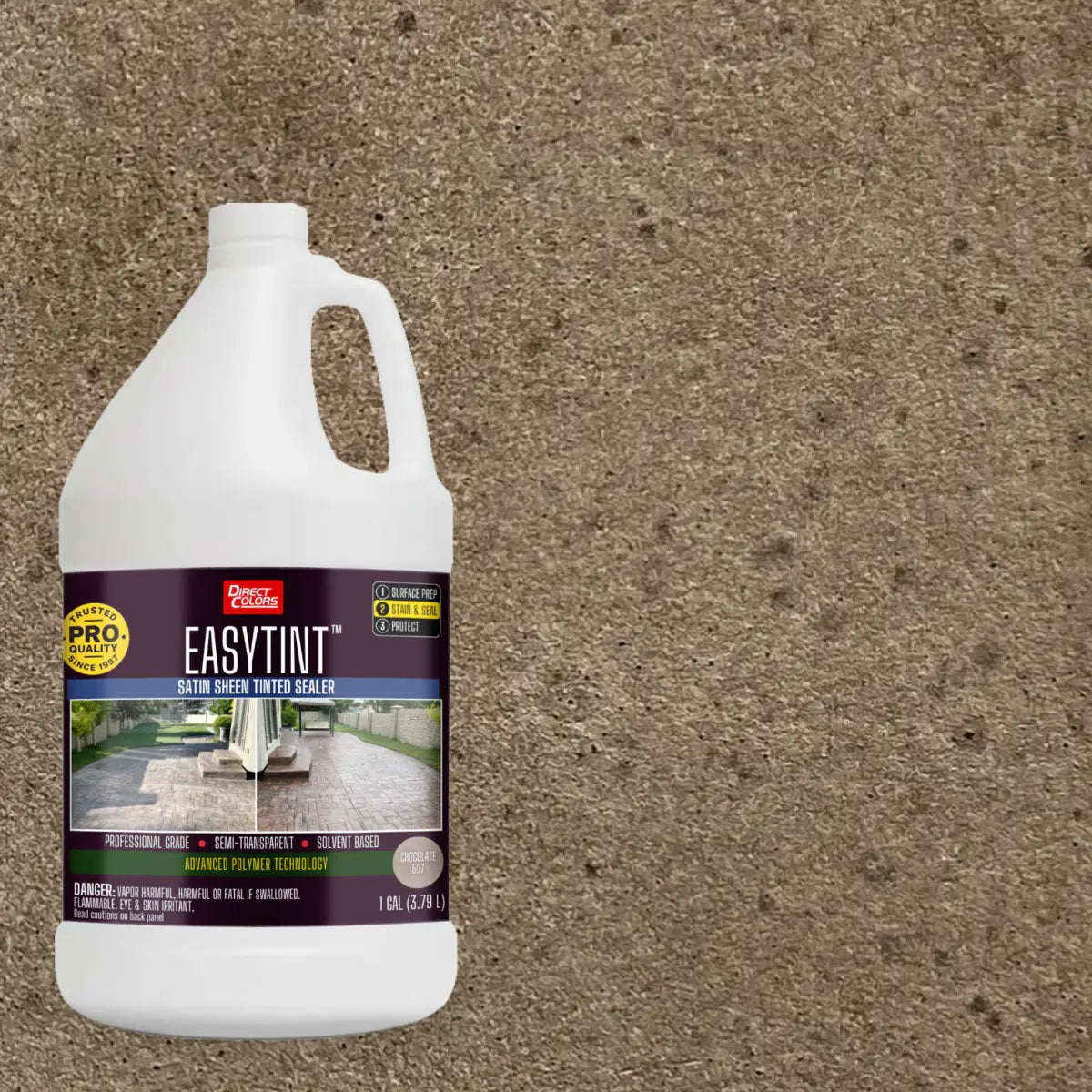 1 gallon of EasyTint™ Tinted Concrete Sealer in 507 Chocolate