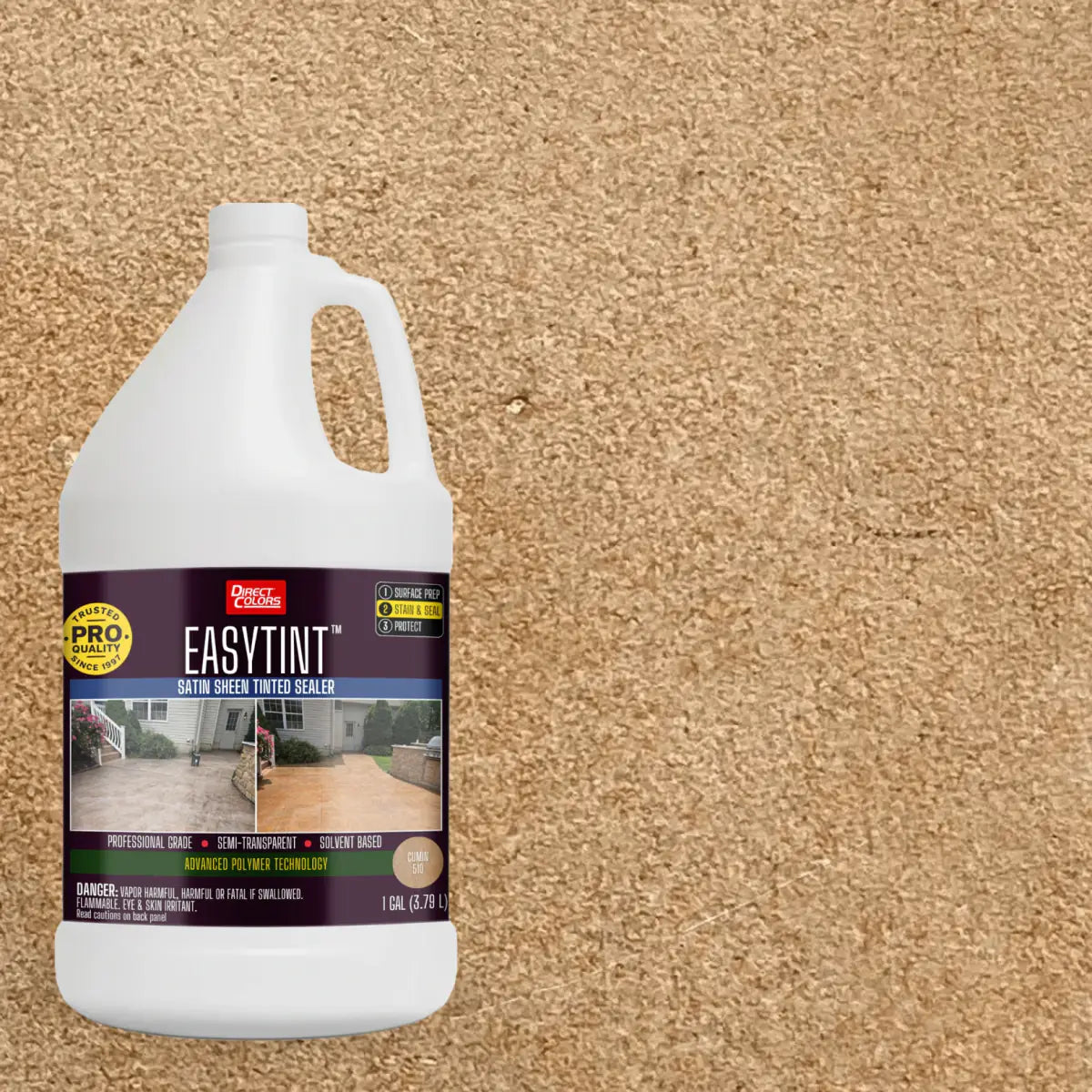 1 gallon of EasyTint™ Tinted Concrete Sealer in 510 Cumin