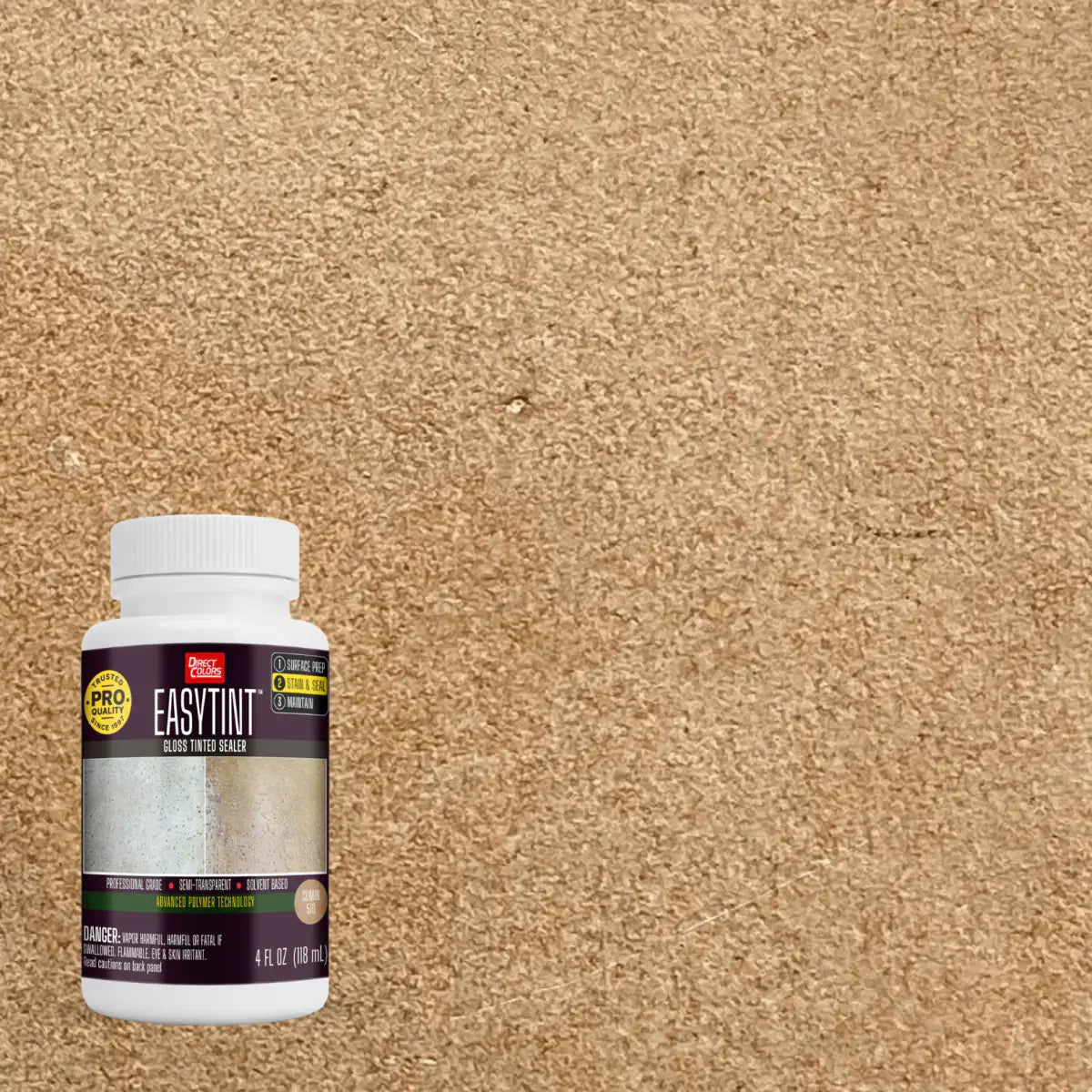 4 ounces of EasyTint™ Tinted Concrete Sealer in 510 Cumin