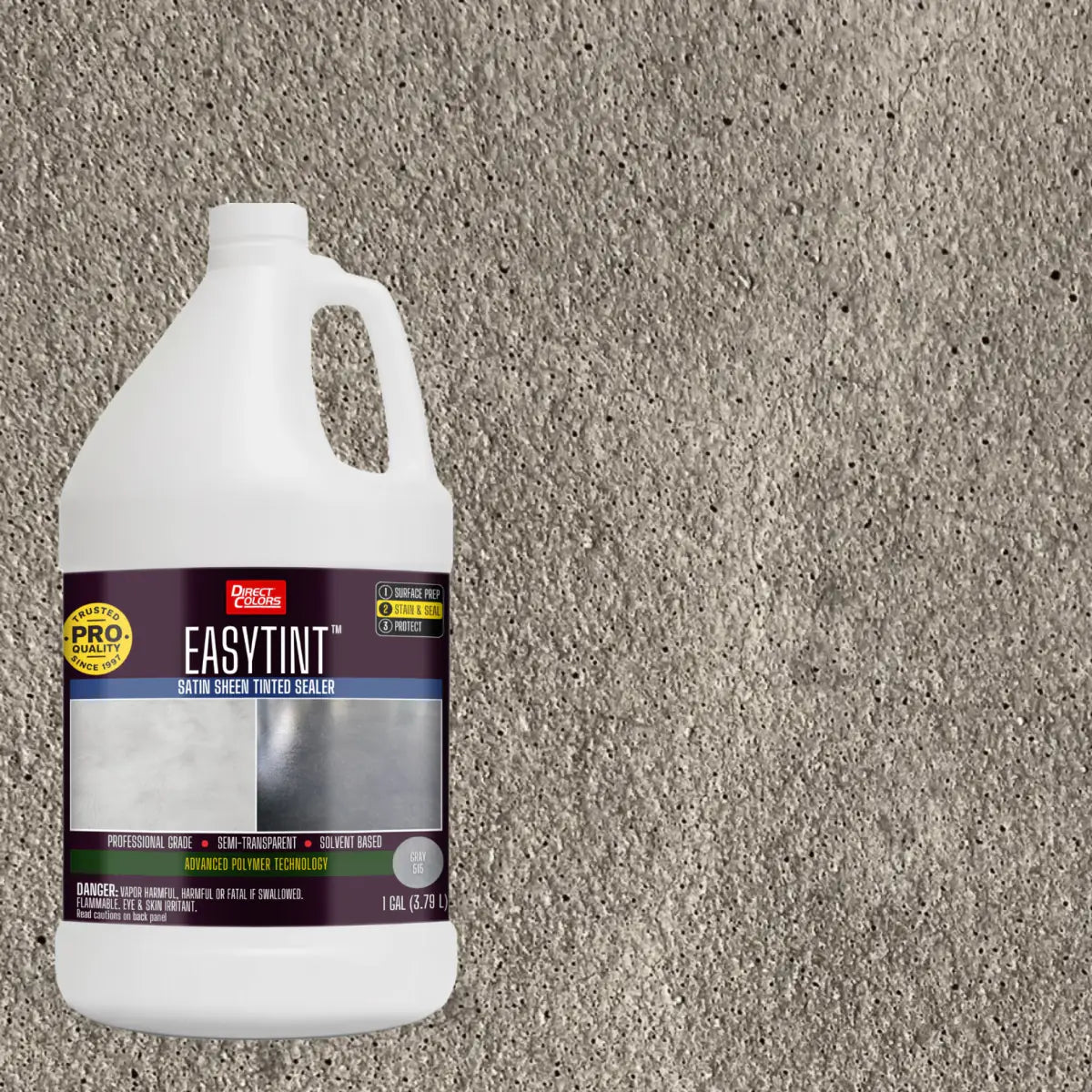 1 gallon of EasyTint™ Tinted Concrete Sealer in 515 Gray