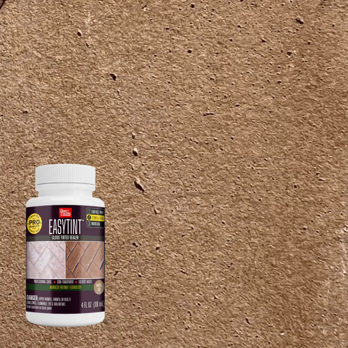 4 ounces of EasyTint™ Tinted Concrete Sealer in 518 Maple