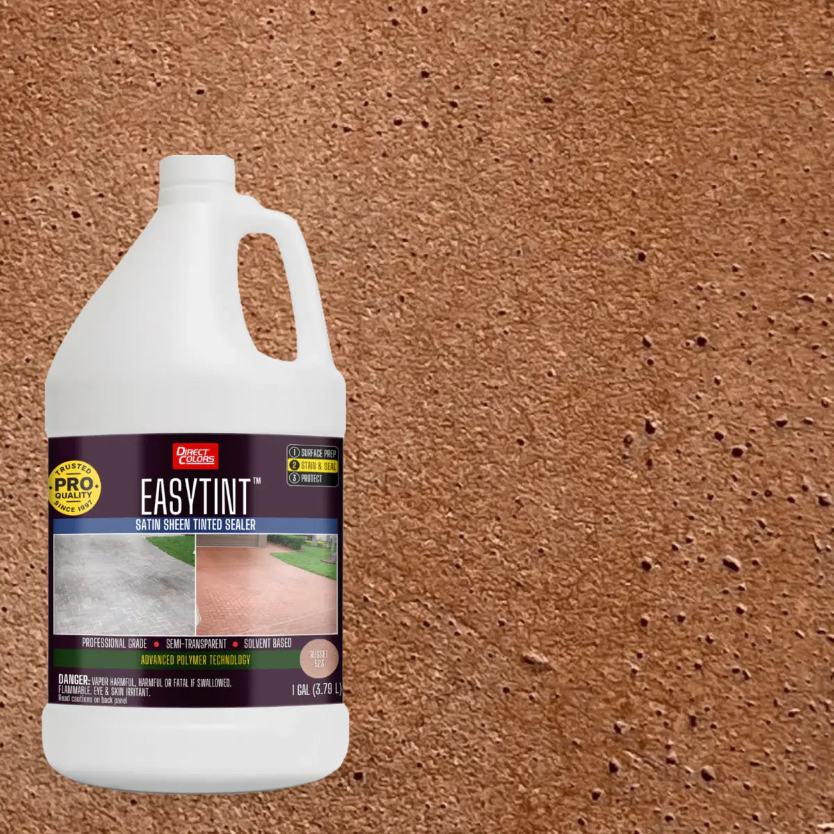 1 gallon of EasyTint™ Tinted Concrete Sealer in 523 Russet