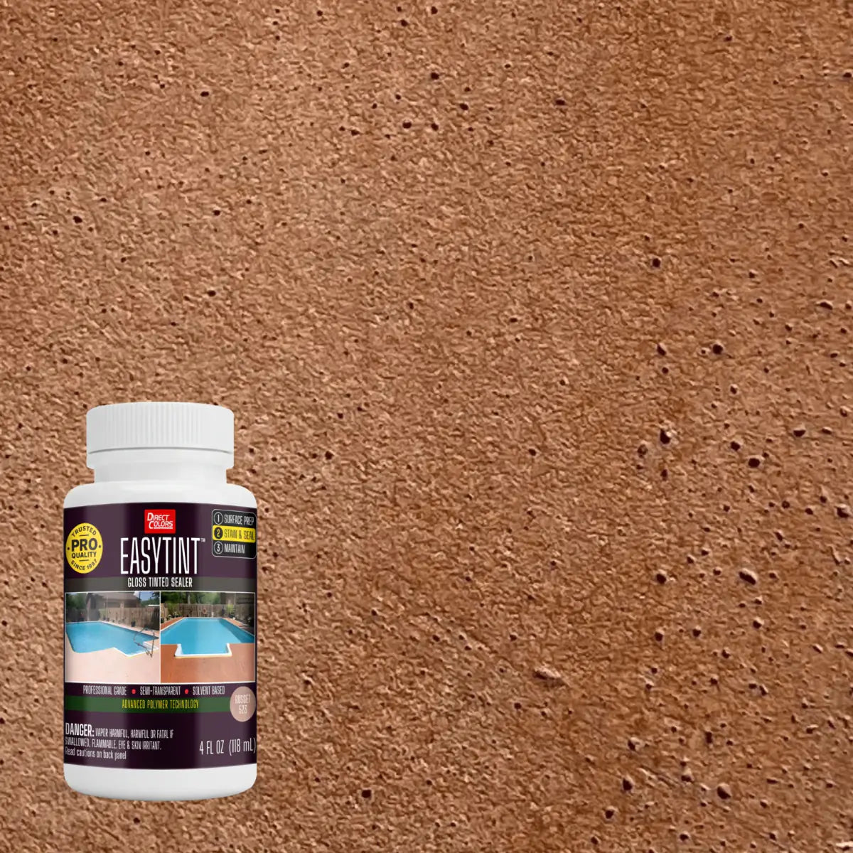4 ounces of EasyTint™ Tinted Concrete Sealer in 523 Russet