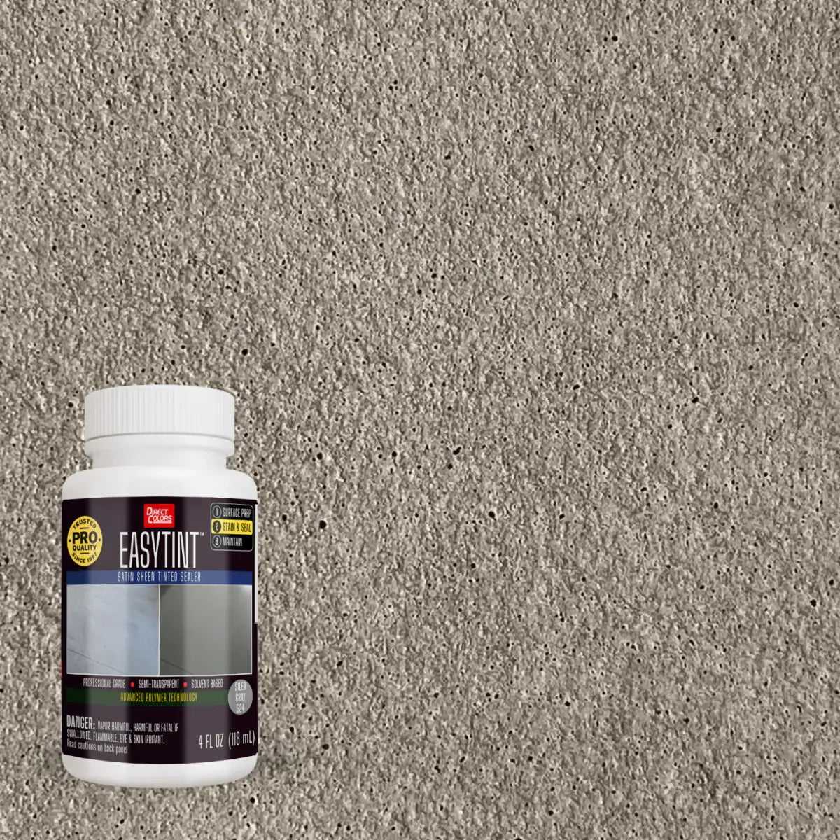 4 ounces of EasyTint™ Tinted Concrete Sealer in 524 Silver Gray