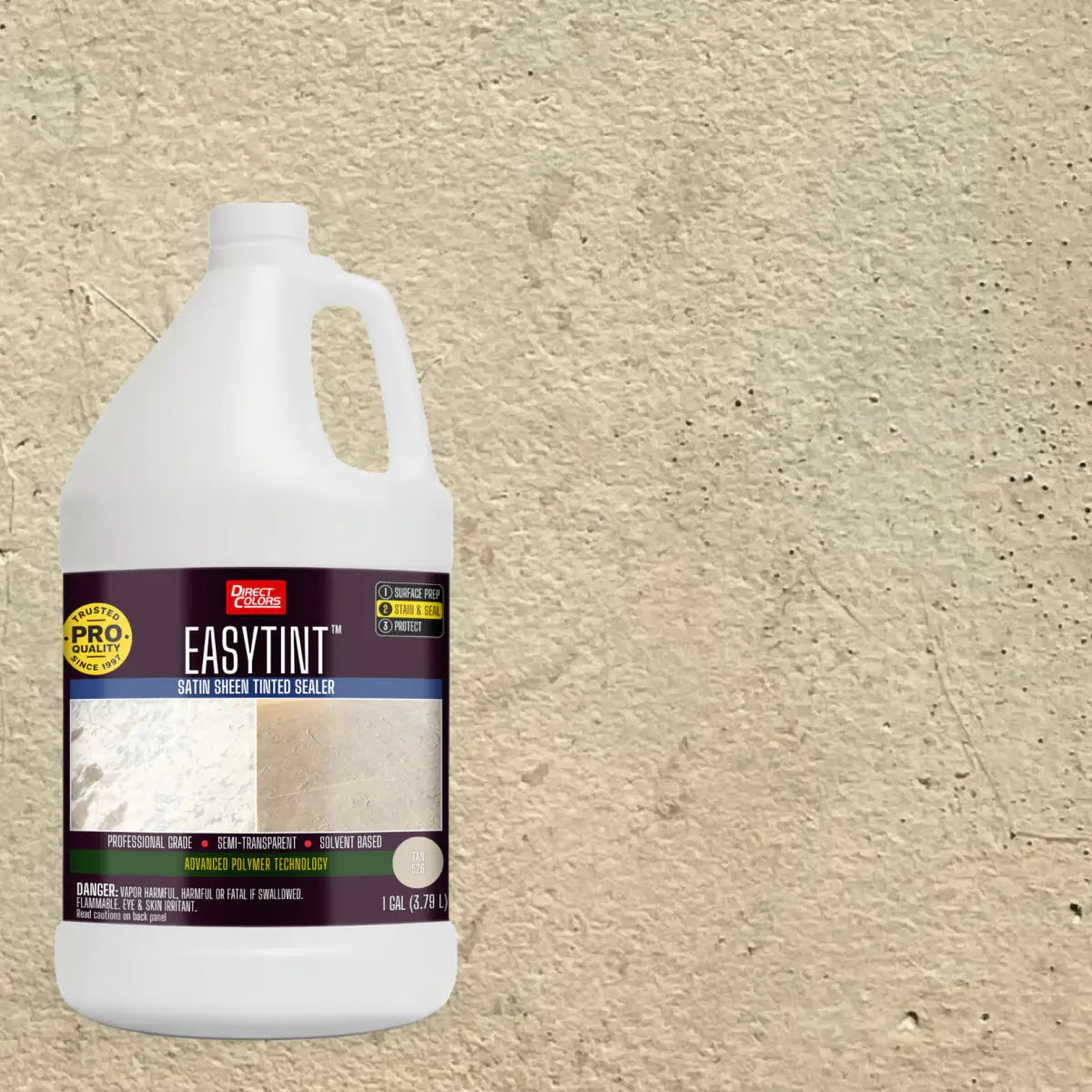 1 gallon of EasyTint™ Tinted Concrete Sealer in 526 Tan