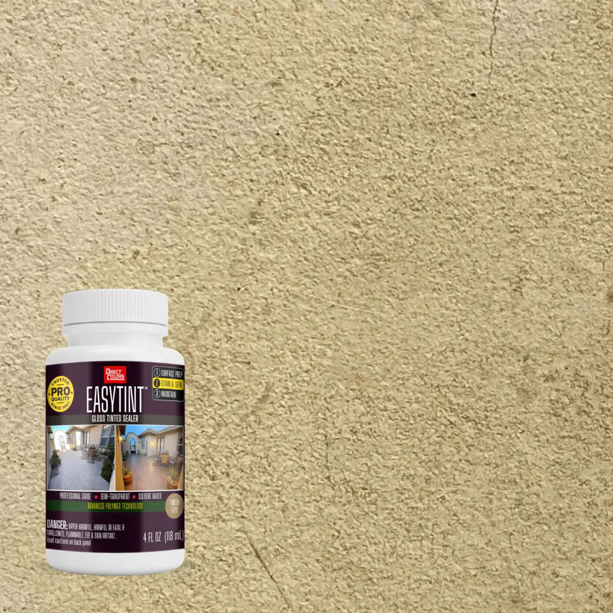 4 ounces of EasyTint™ Tinted Concrete Sealer in 528 Tweed