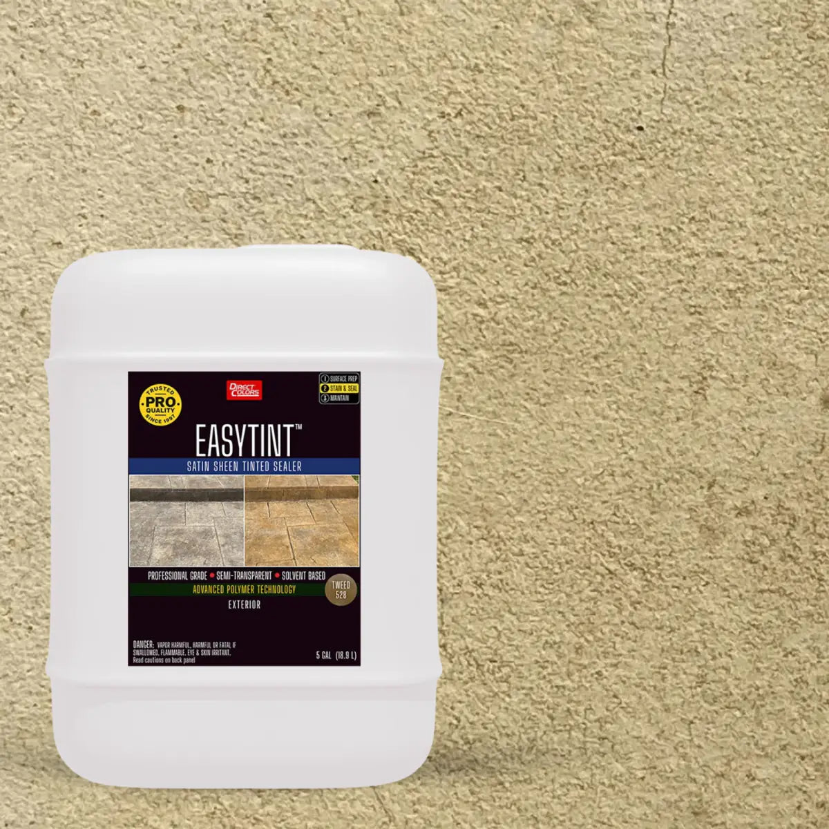 5 gallons of EasyTint™ Tinted Concrete Sealer in 528 Tweed