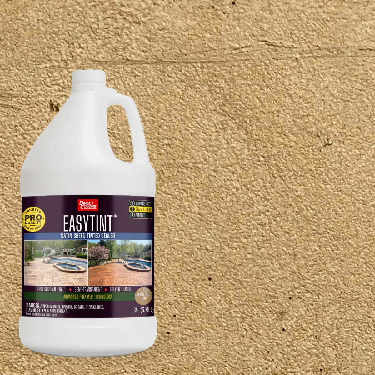 1 gallon of EasyTint™ Tinted Concrete Sealer in 530 Yukon Gold