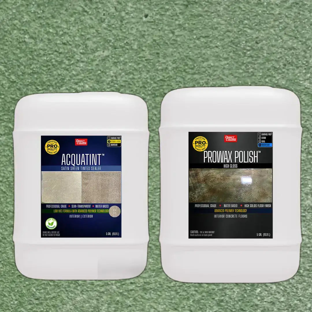 AcquaTint PRO 512 Fern Green with ProWax Polish Gloss, 5 Gallon kit
