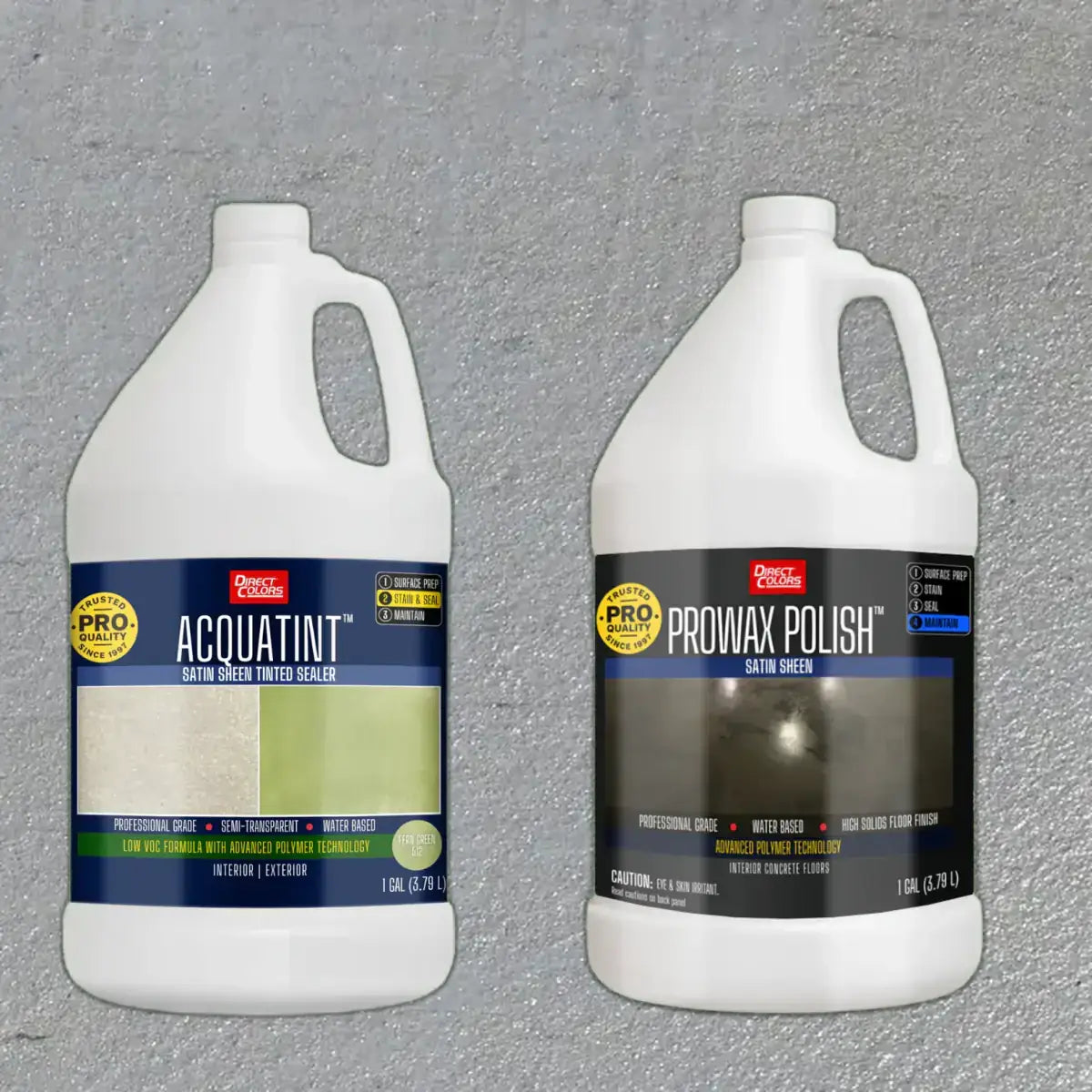 AcquaTint PRO 531 Eagle Gray with ProWax Polish Satin, 1 Gallon kit